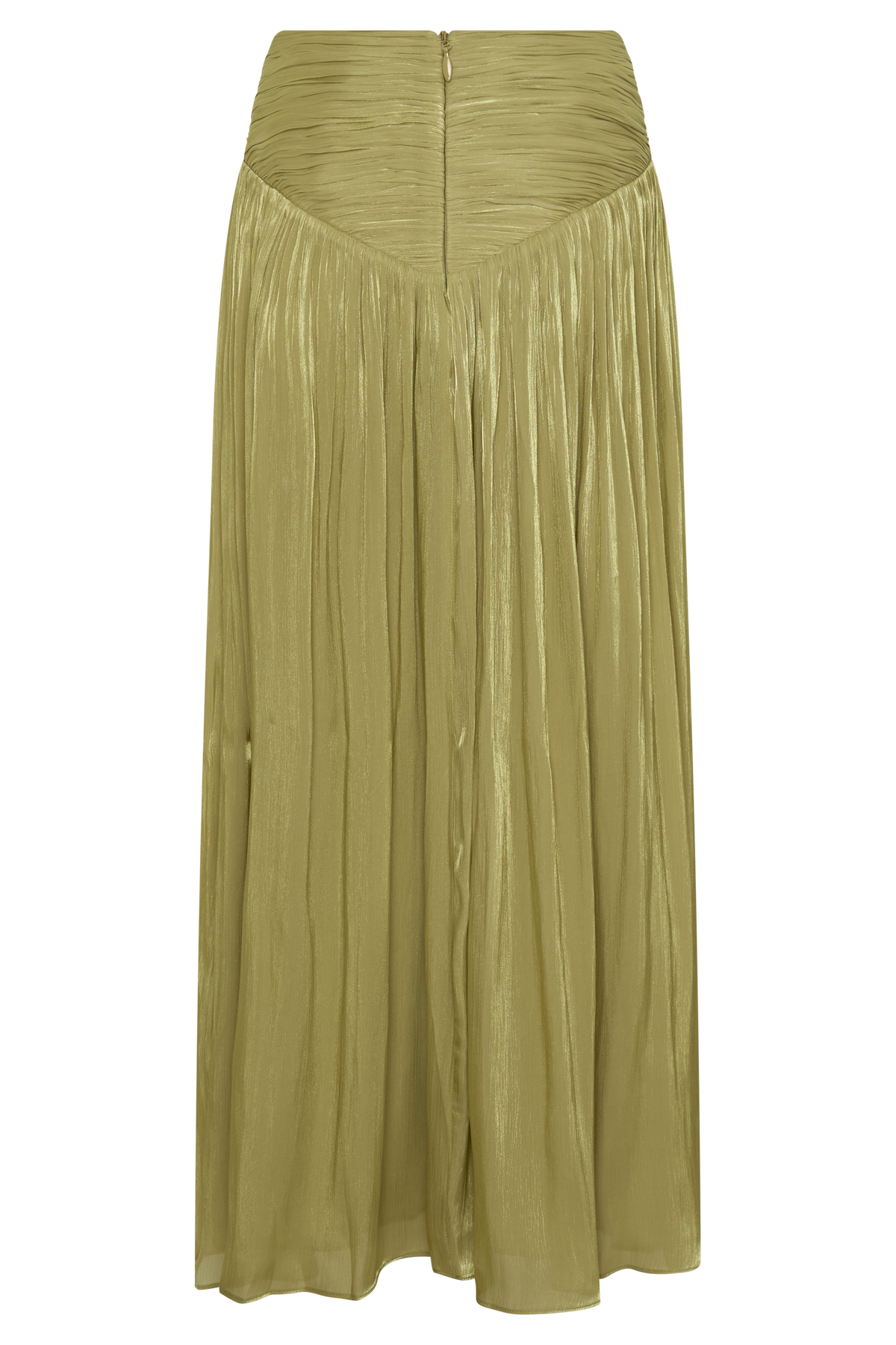 Makena Gathered Midi Skirt - Green #9