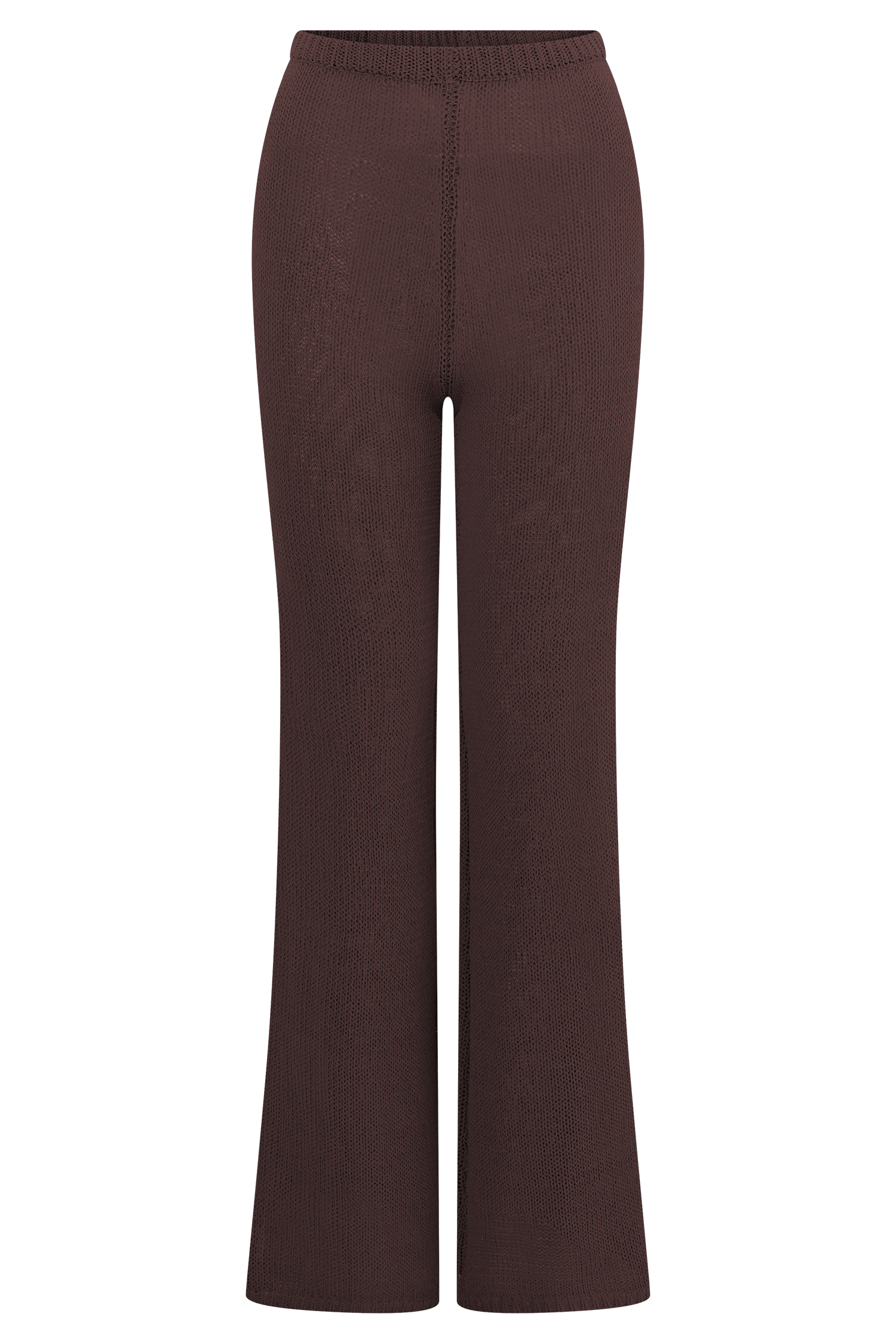 Malani Wide Leg Knit Pants - Chocolate #7