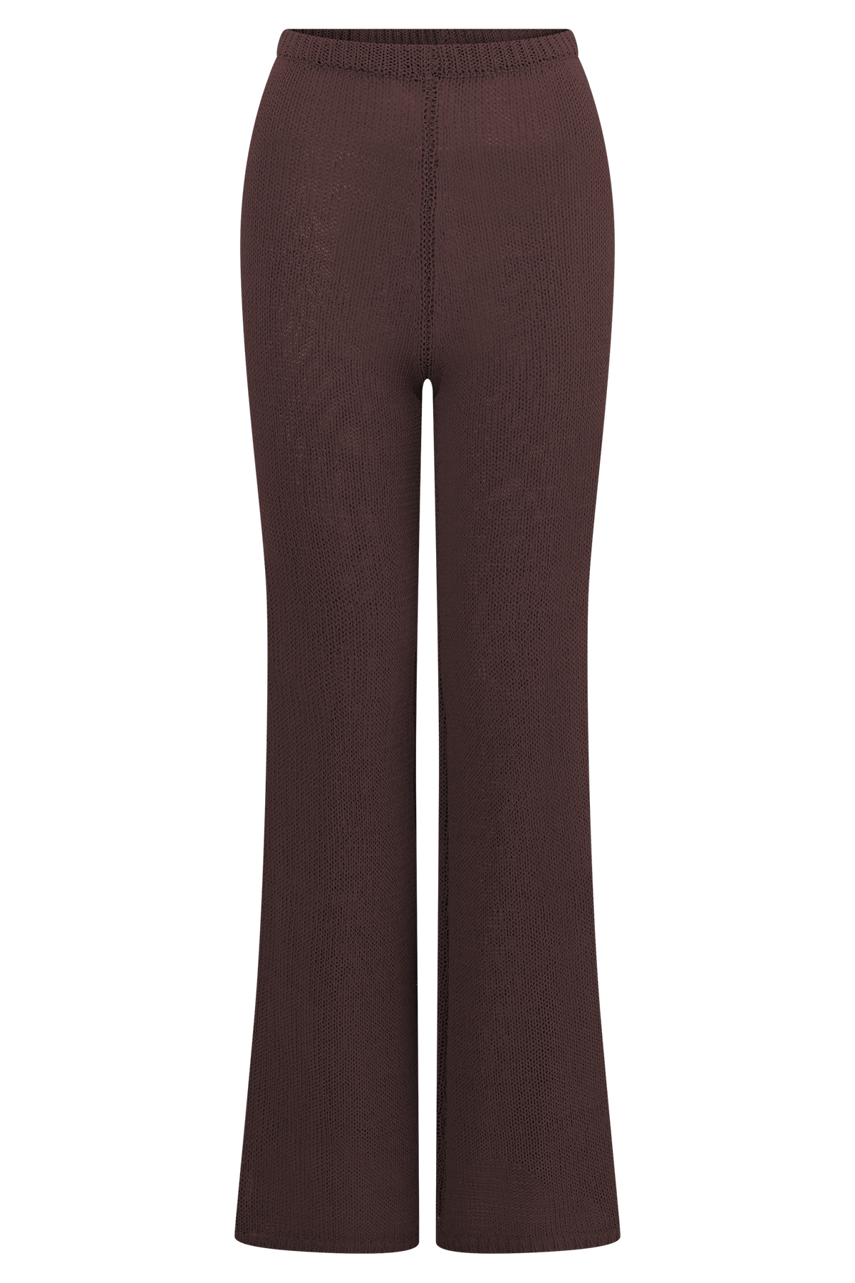 Malani Wide Leg Knit Pants - Chocolate