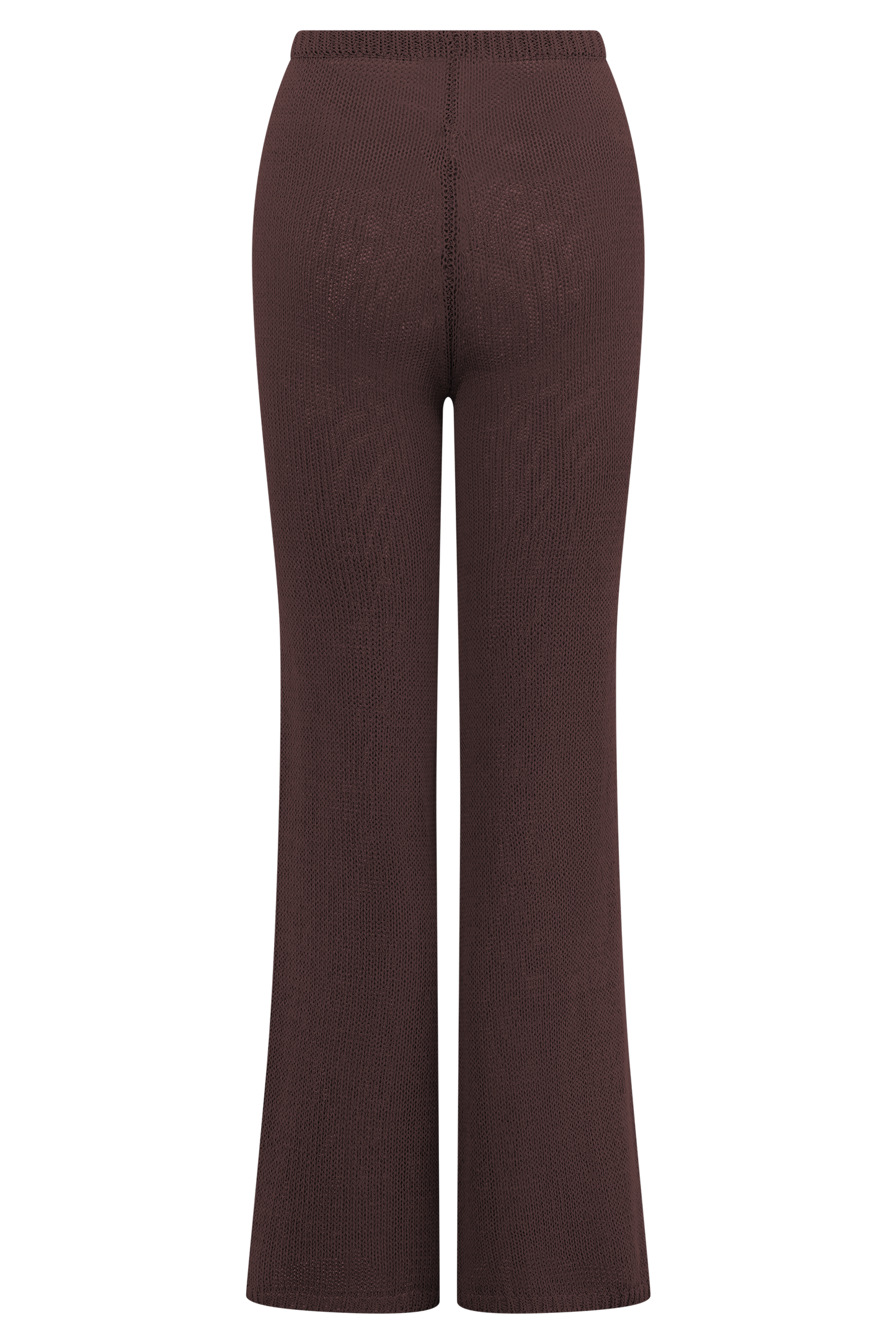 Malani Wide Leg Knit Pants - Chocolate