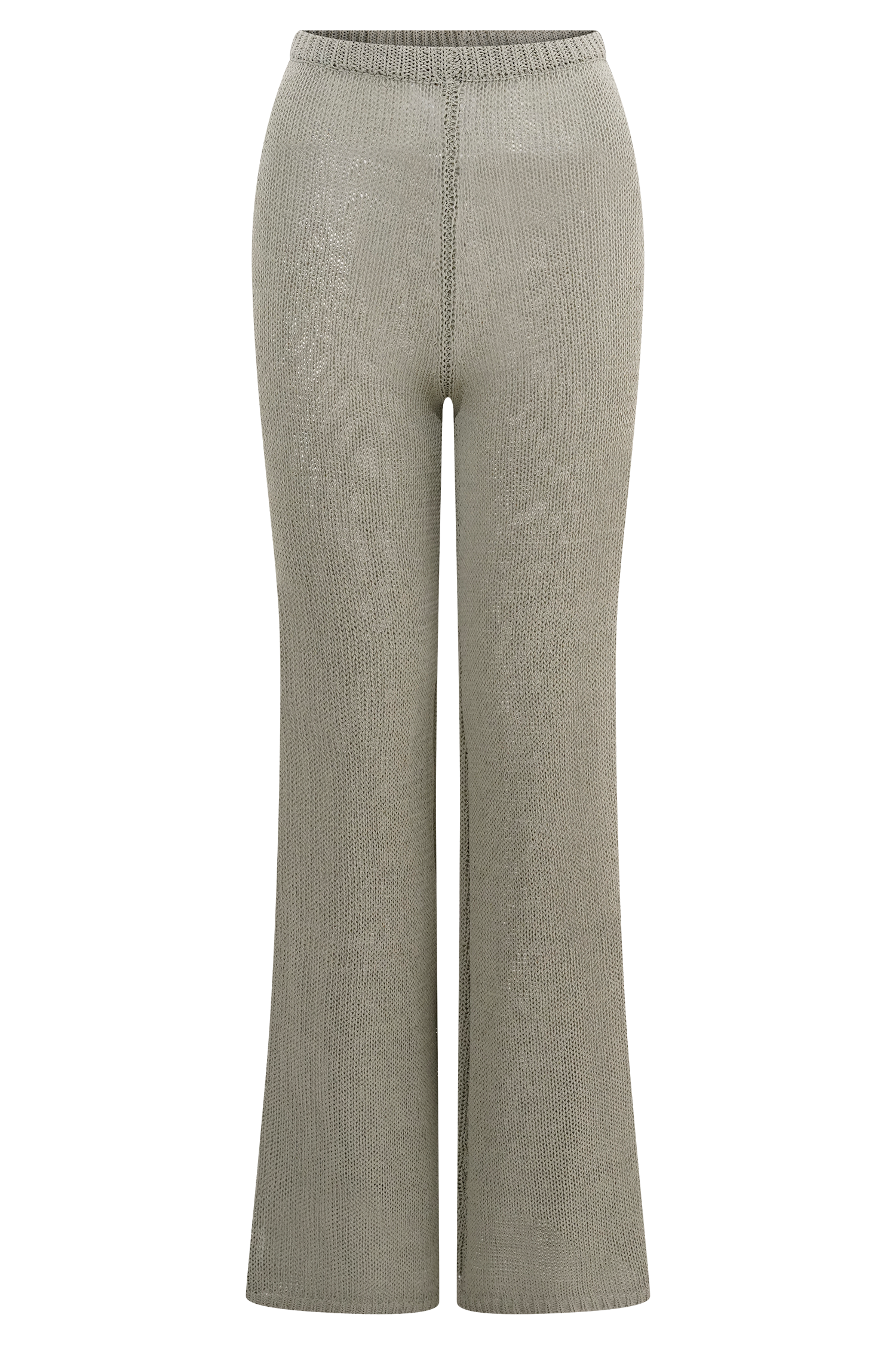 Malani Wide Leg Knit Pants - Sage #7