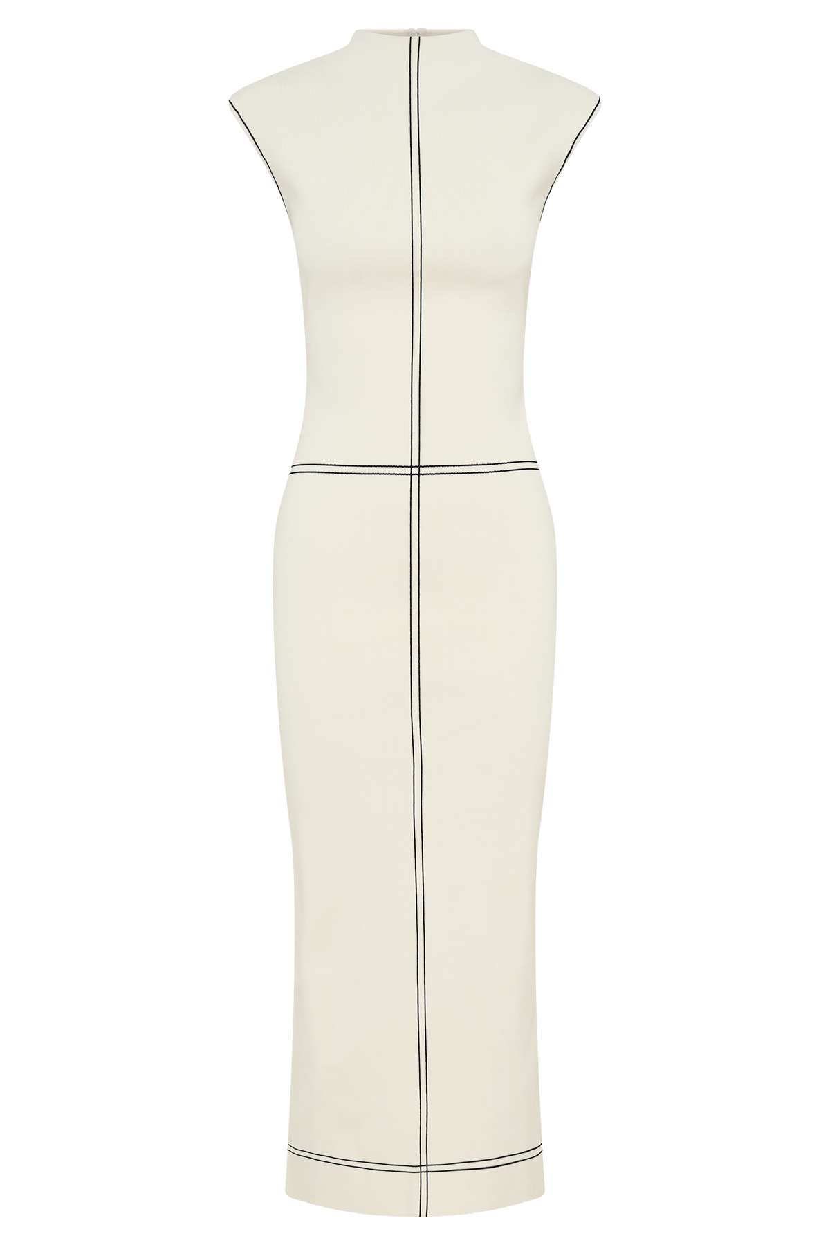 Malone Bandage Knit Midi Dress - Ivory