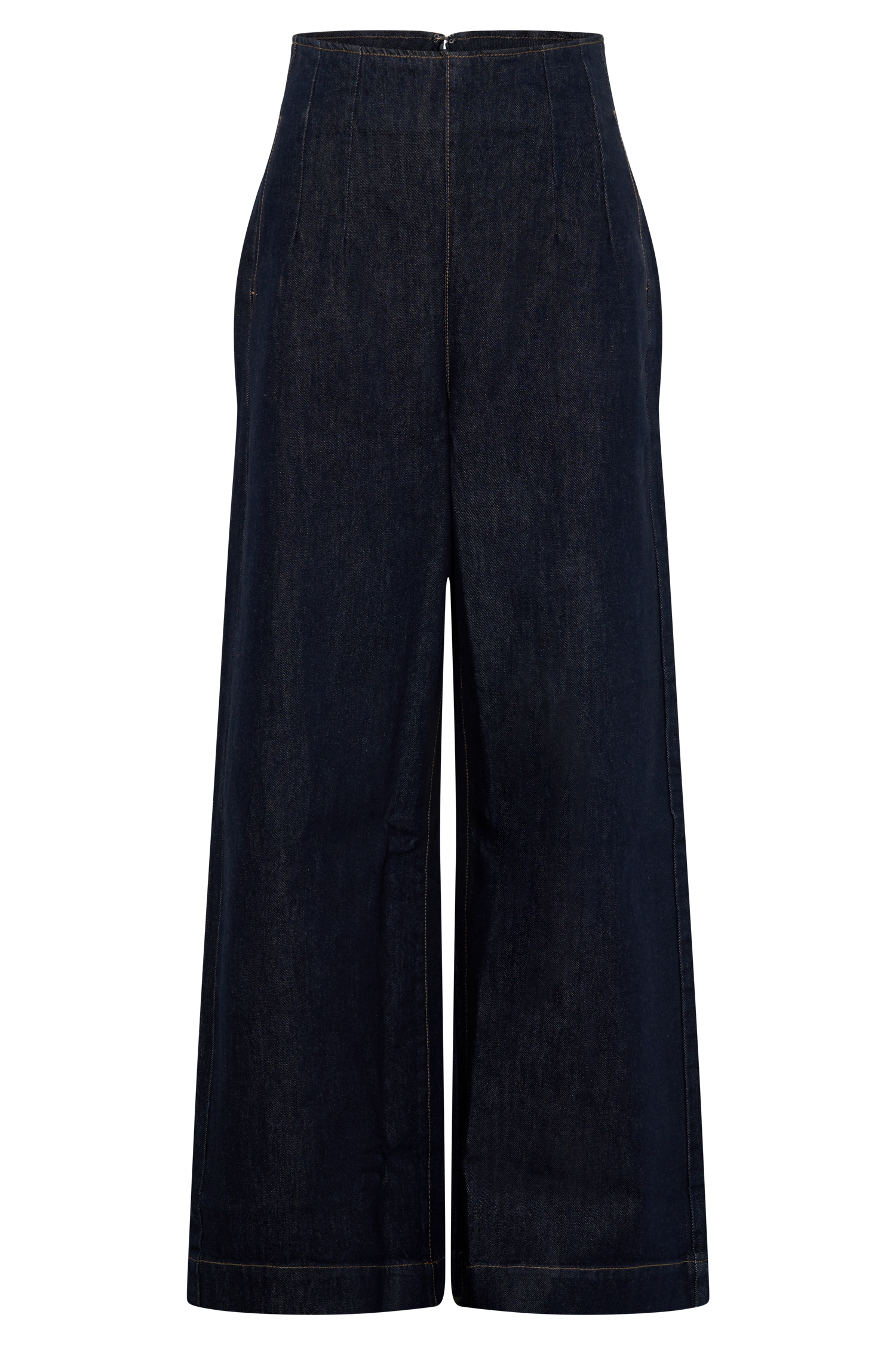 Maral High Waisted Dart Jeans - Washed Indigo Blue #10