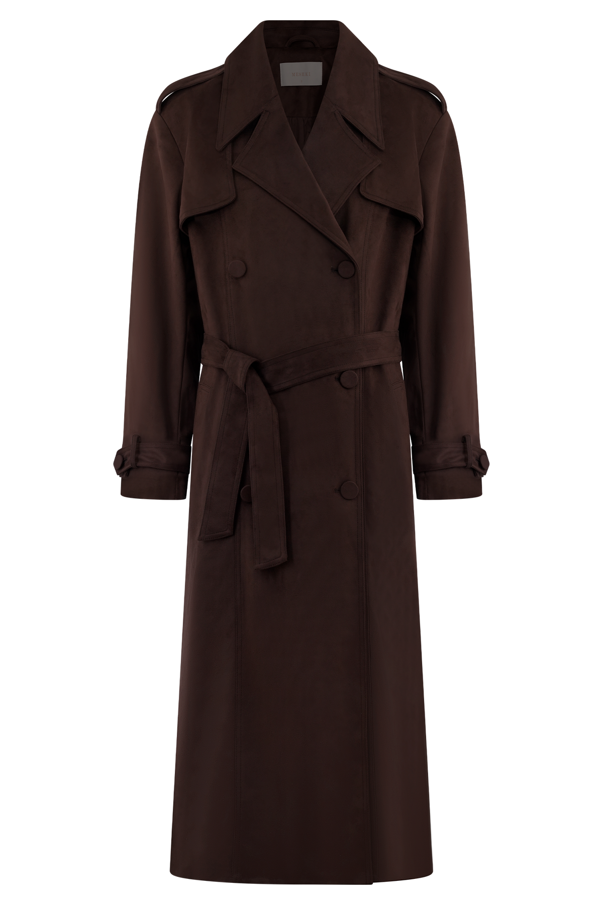 Marc Faux Suede Coat - Cocoa Chocolate #12