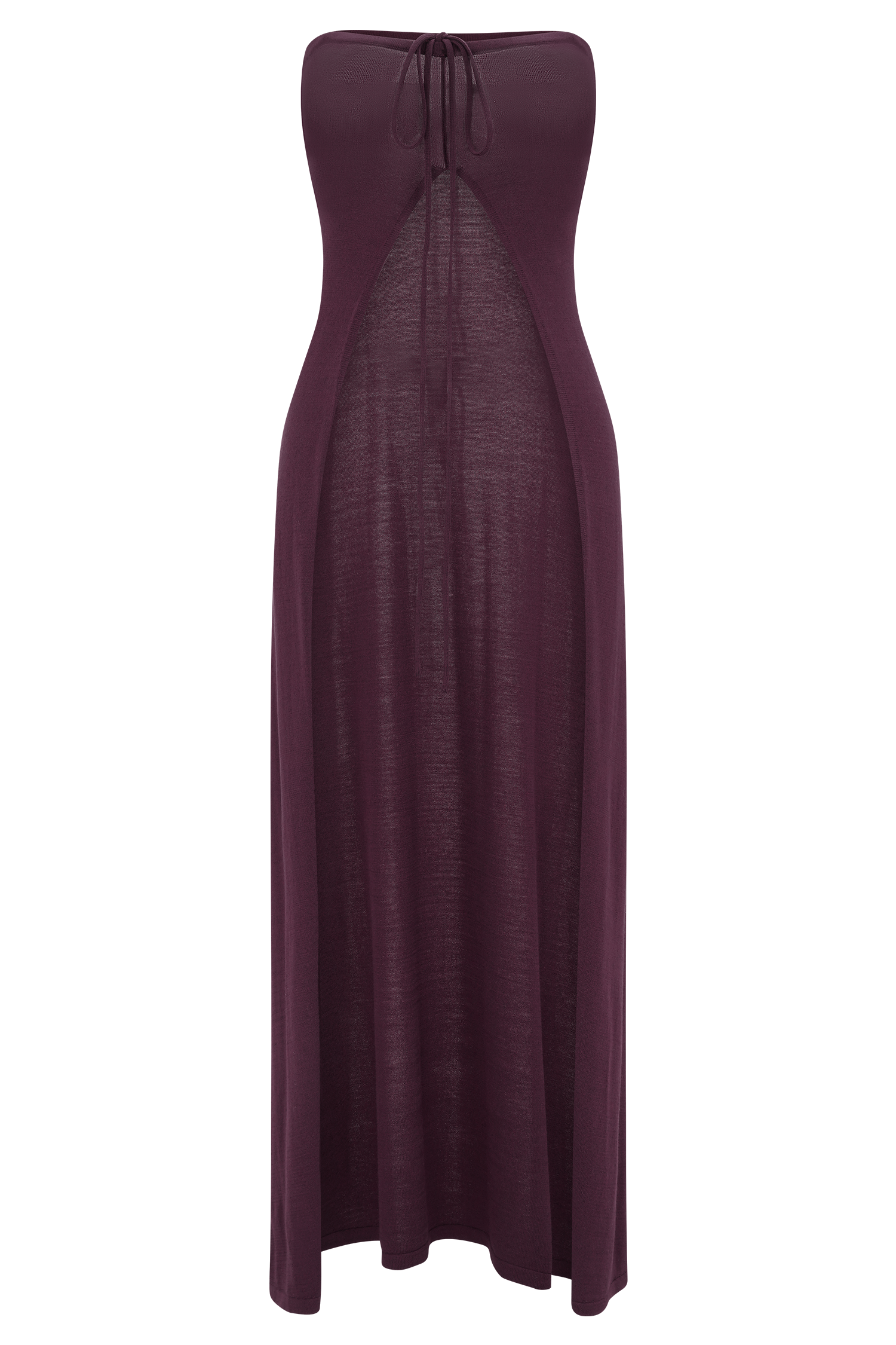 Marimae Long Knit Top - Plum #7