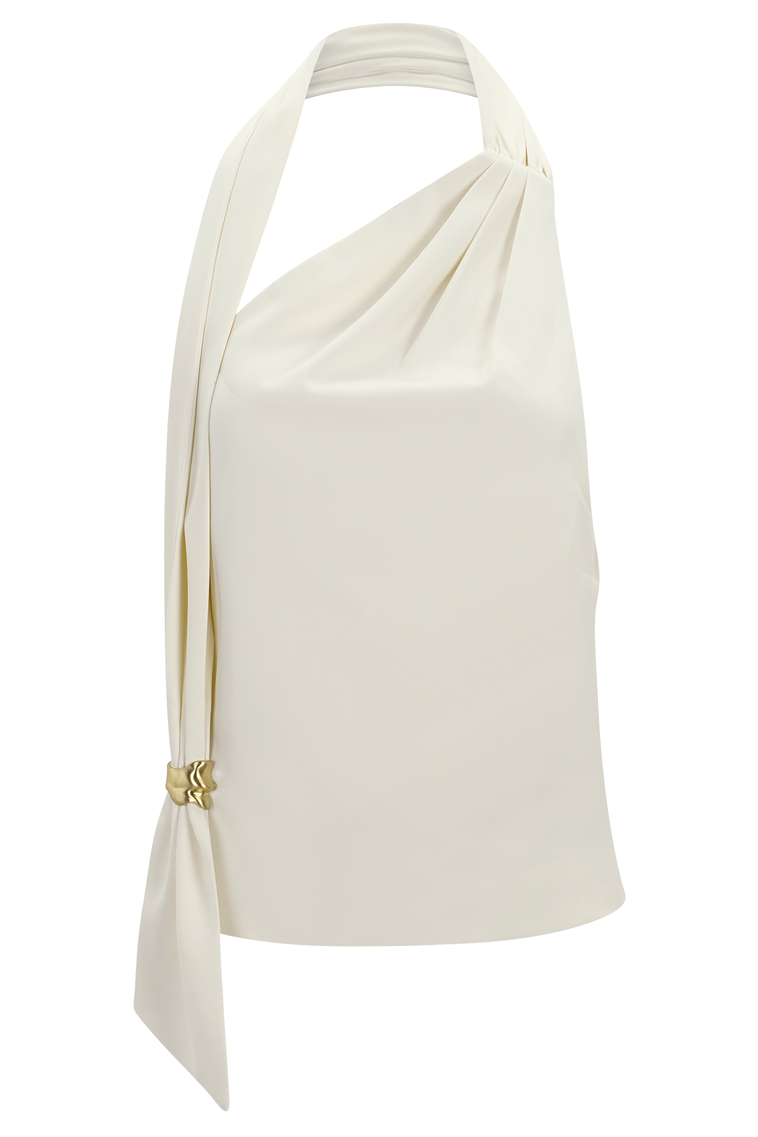 Marina Halter Top With Hardware - Ivory #9