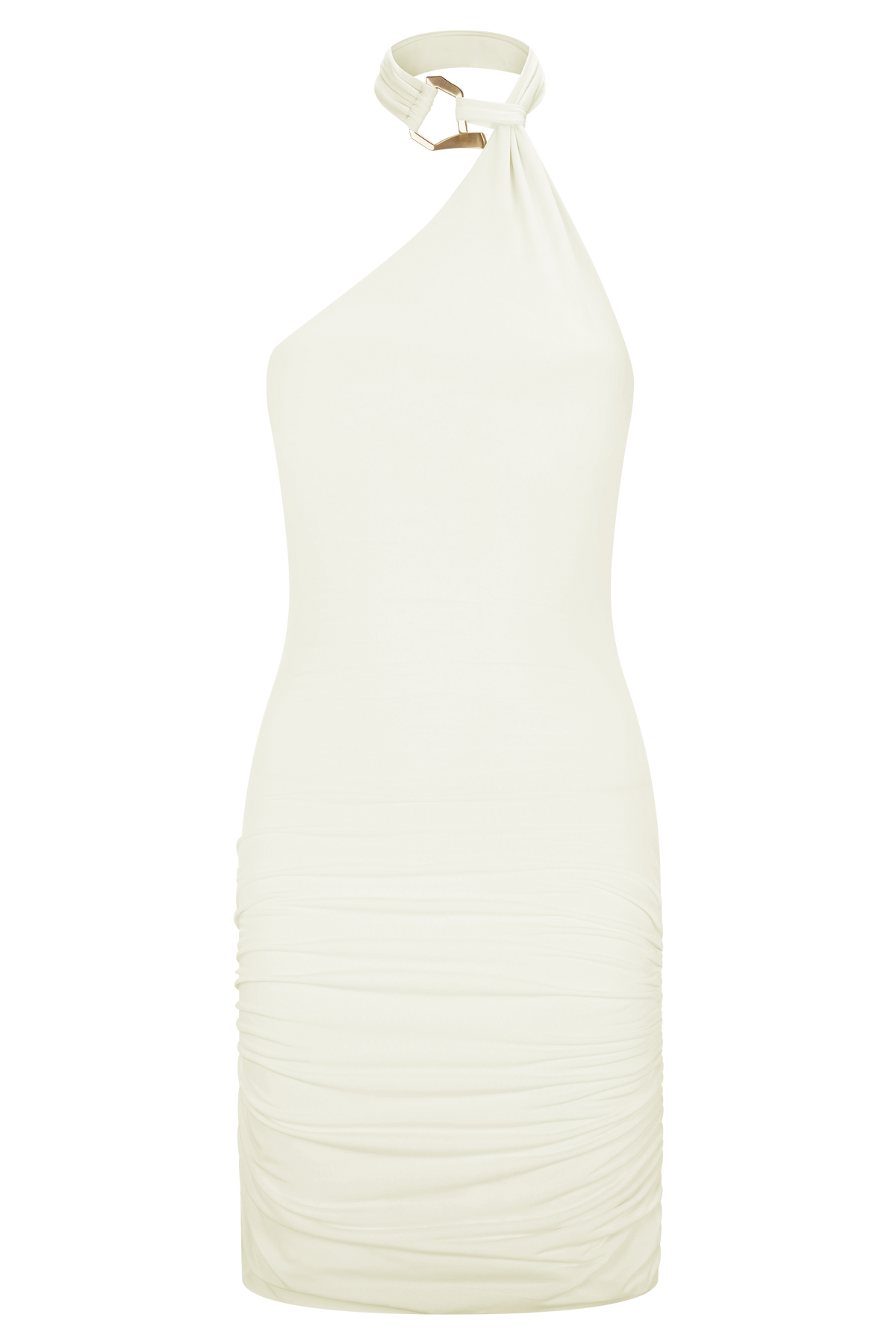 Mariposa Slinky Halter Mini Dress - Ivory #9
