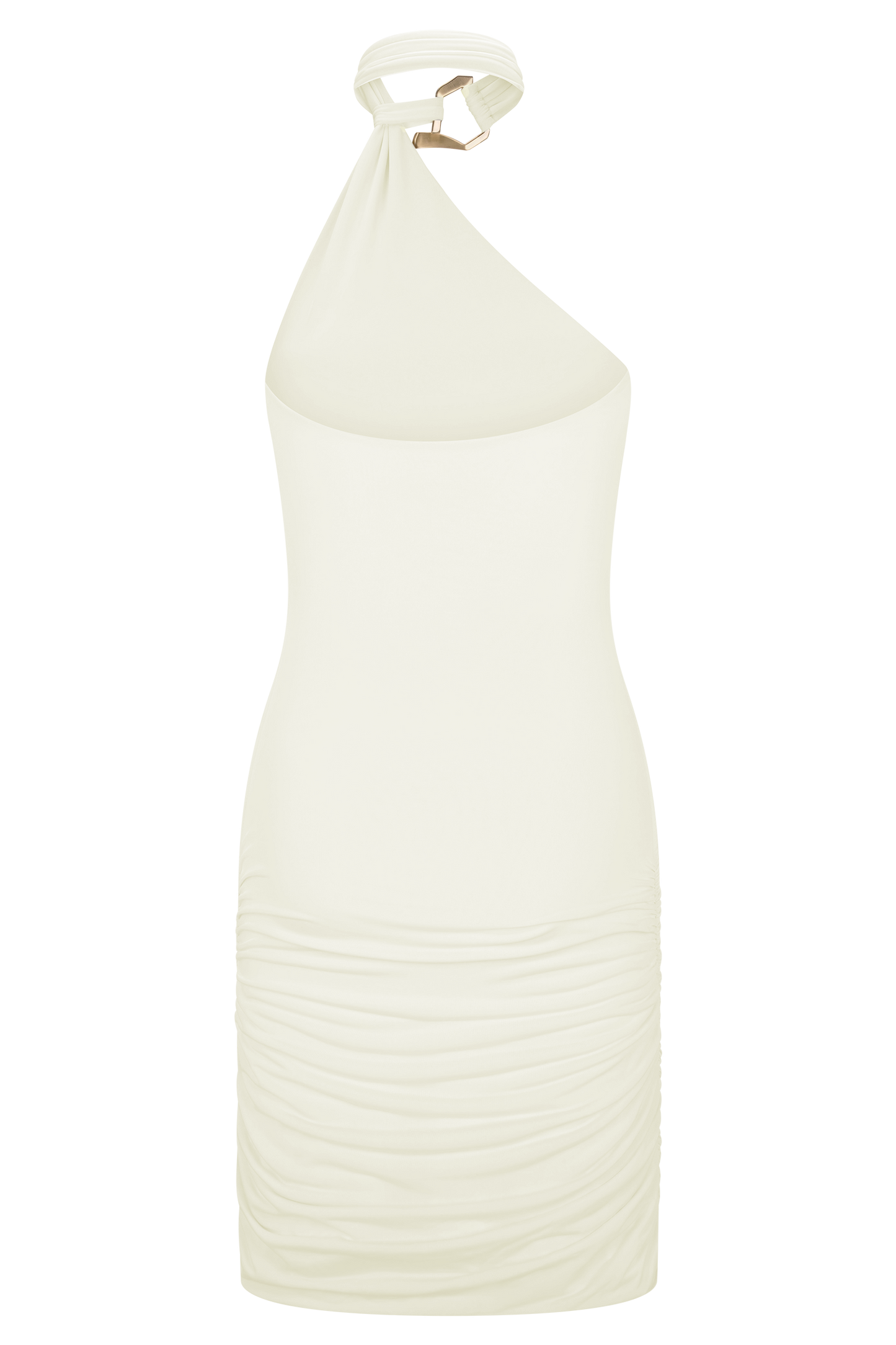 Mariposa Slinky Halter Mini Dress - Ivory