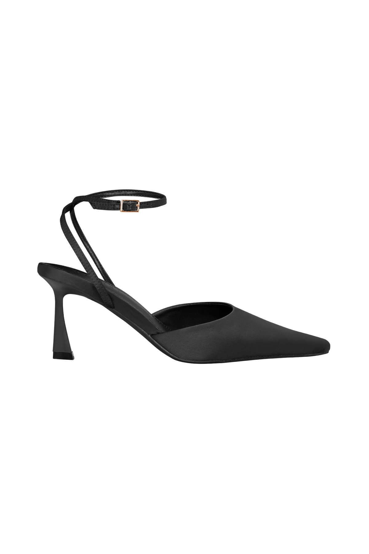 Marley Satin Pointed Heel - Black #2