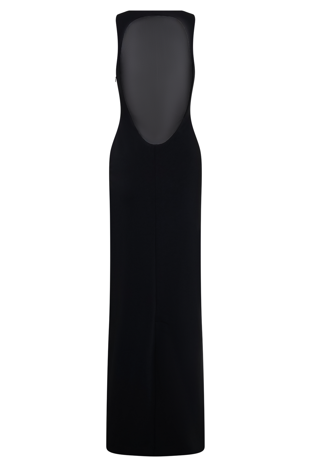 Marlon Crepe And Mesh Maxi Dress - Black #8