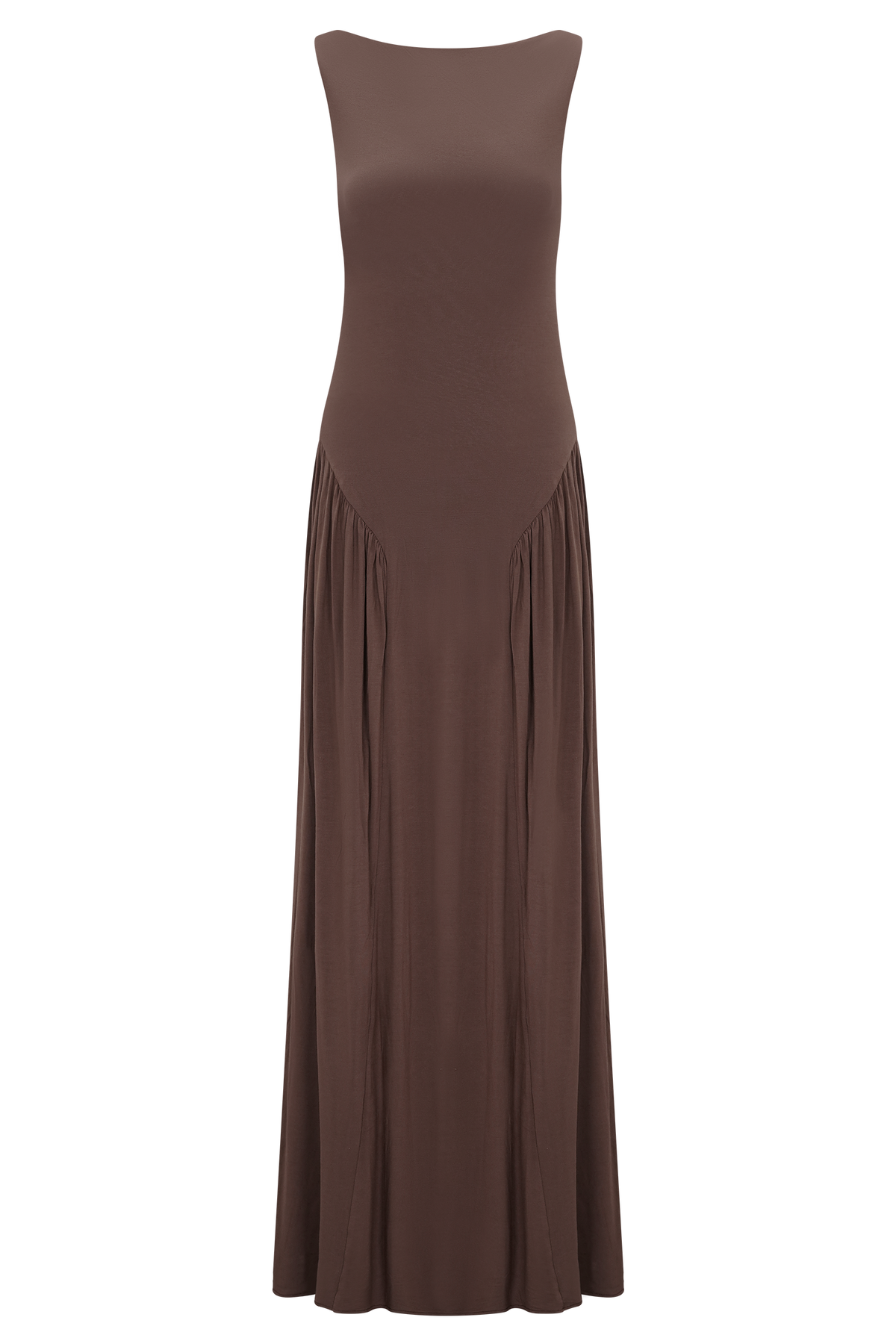 Marnie Modal Sleeveless Maxi Dress - Chocolate #9