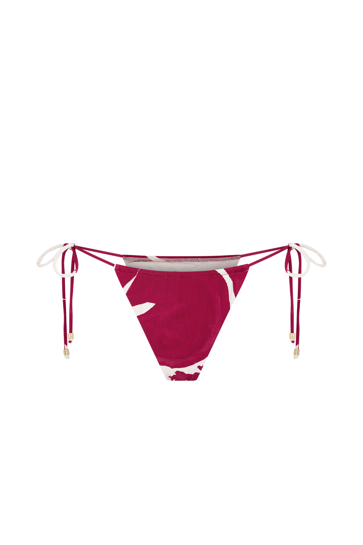 Marquise Bikini Bottom - Dragonfruit Deco Fleur Print