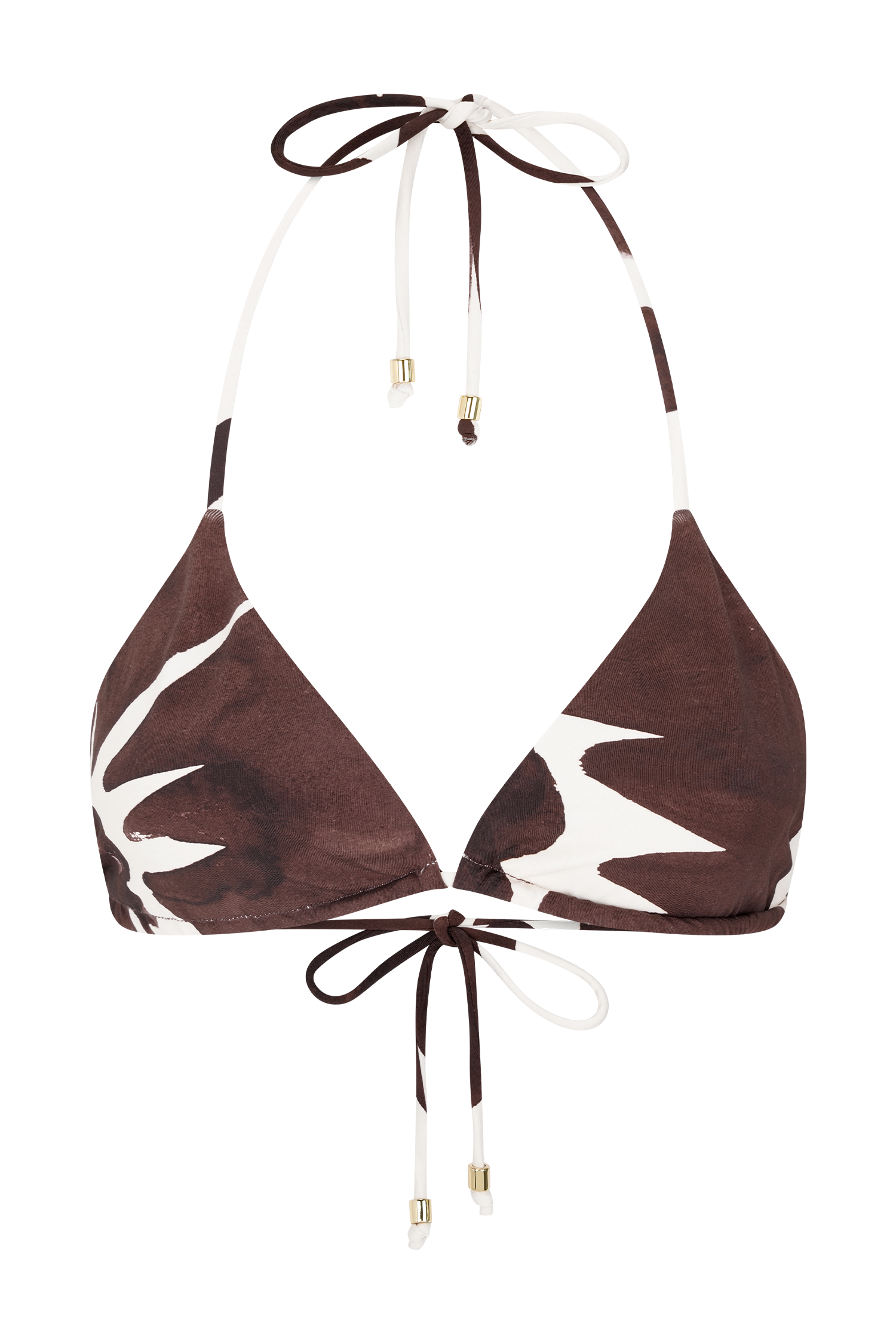 Marquise Bikini Top - Chocolate Deco Fleur Print #10