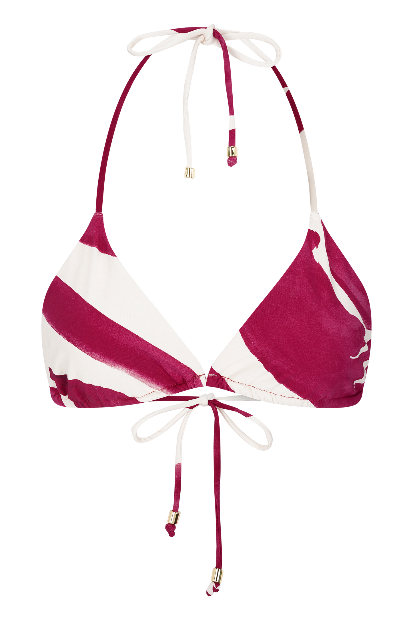 Marquise Bikini Top - Dragonfruit Deco Fleur Print