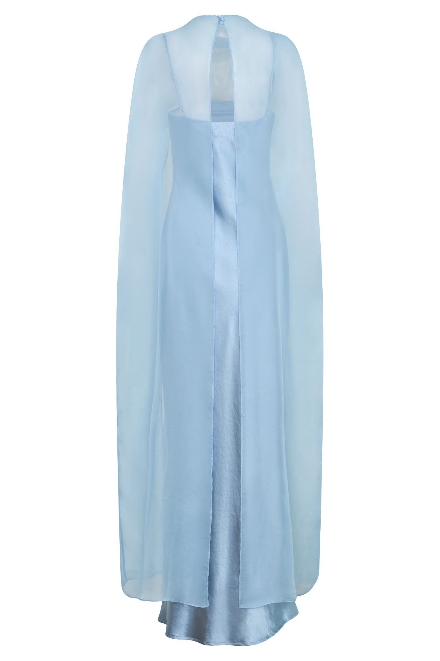 Martinne Chiffon Overlay Maxi Dress - Arctic Blue #8