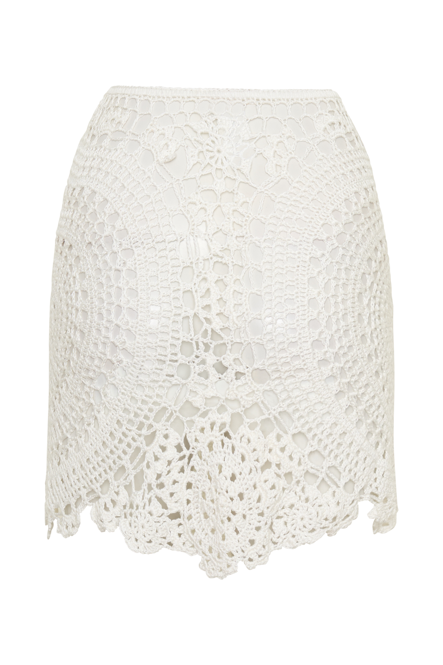 Marvin Crochet Mini Skirt - Ivory