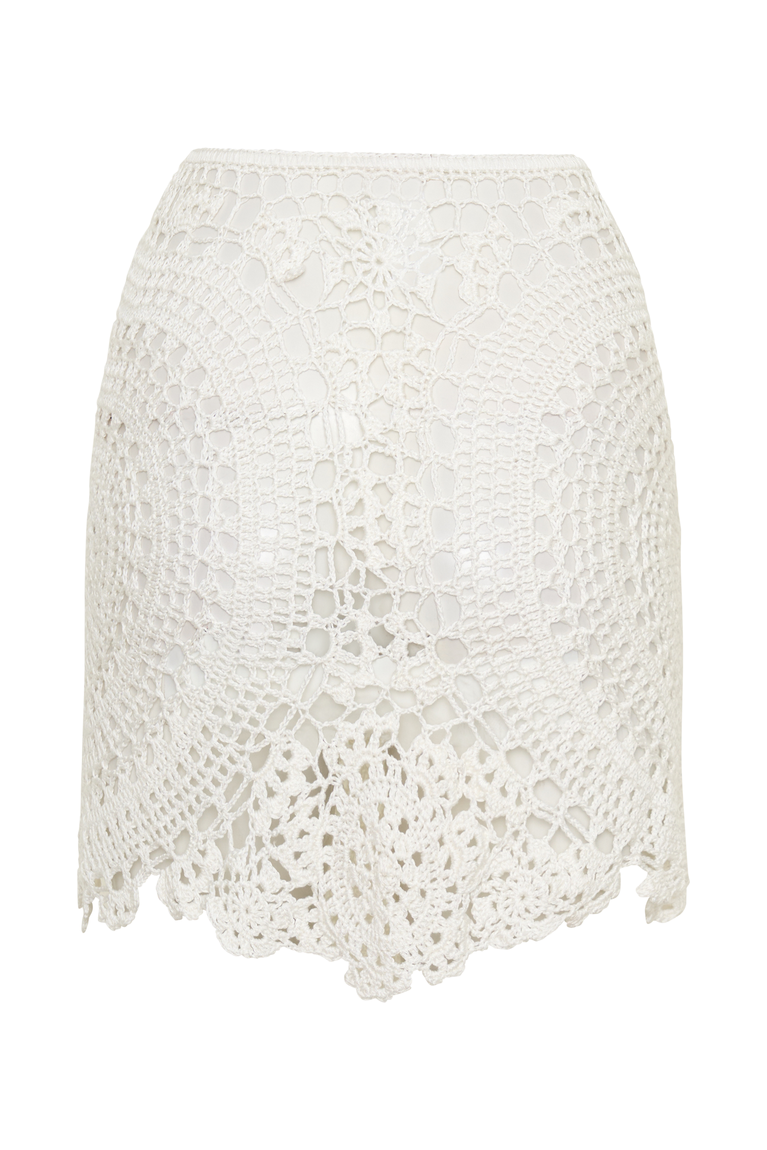 Marvin Crochet Mini Skirt - Ivory #8