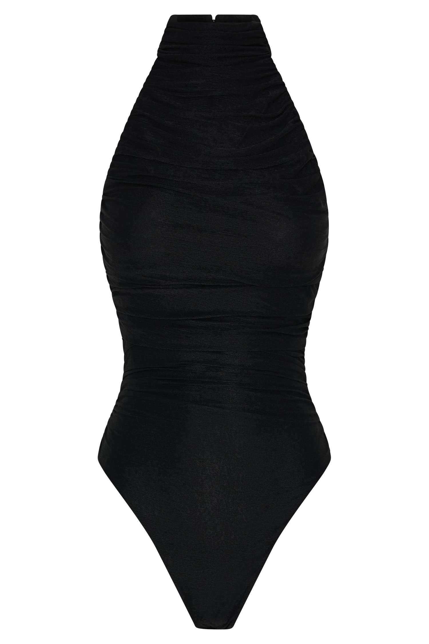 Matilda Ruched Mesh Bodysuit - Black #9