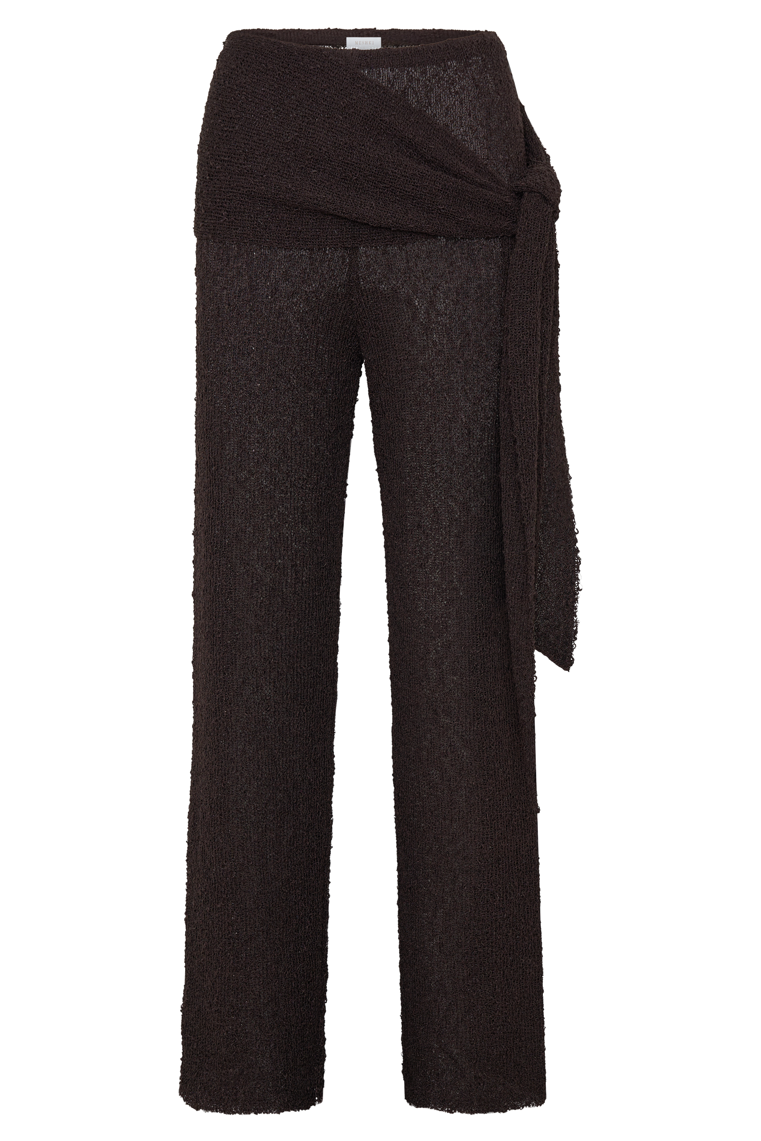 Mattais Boucle Knit Pants - Dark Chocolate #9