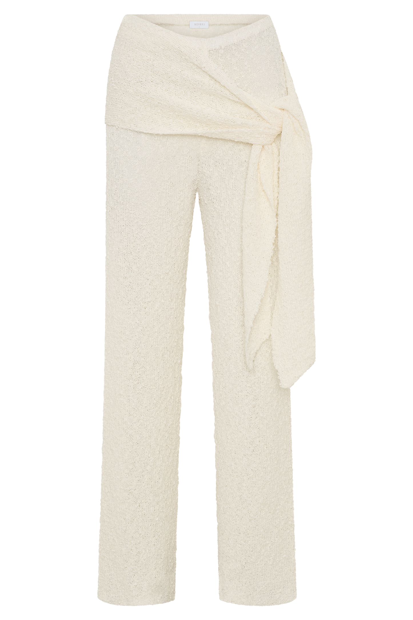 Mattais Boucle Knit Pants - Ivory