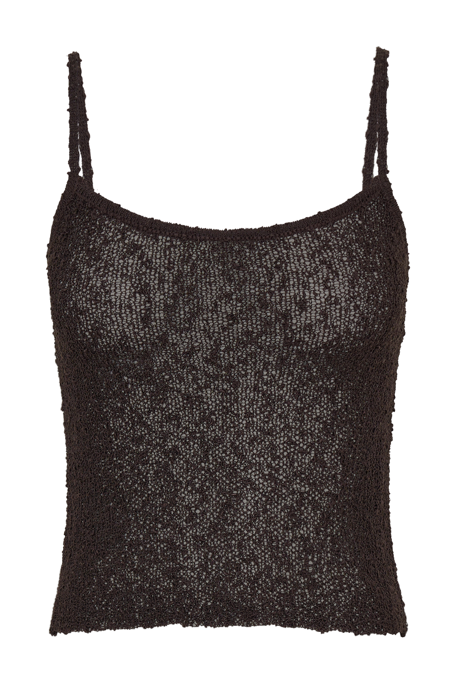 Mattais Boucle Knit Top - Dark Chocolate #11