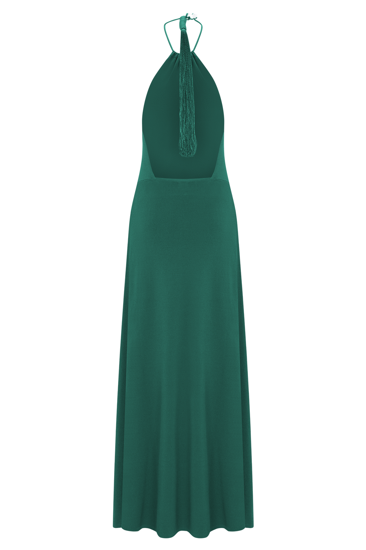 Meg Halter Tassel Maxi Dress - Emerald #7