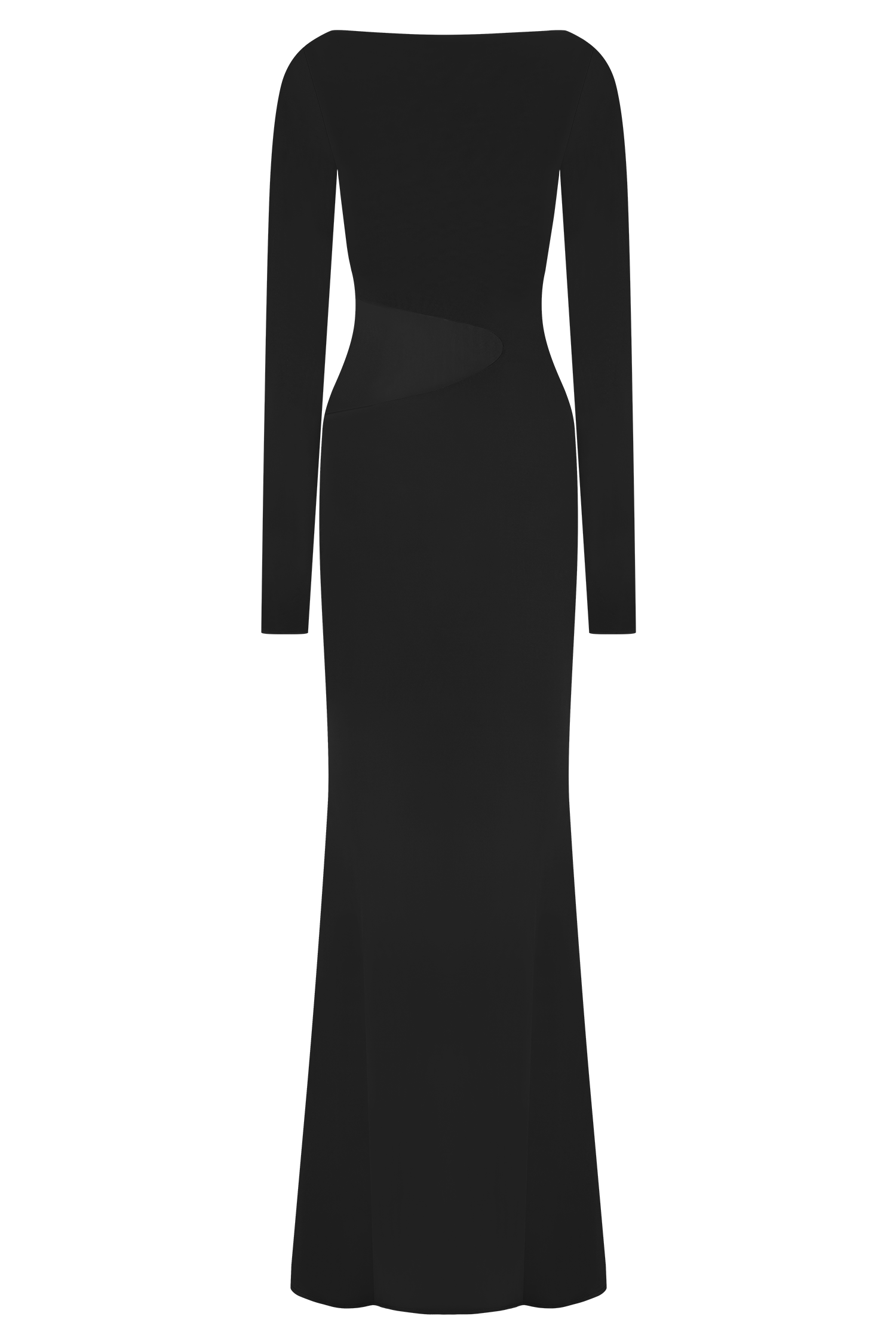 Megan Slinky And Mesh Maxi Dress - Black #6