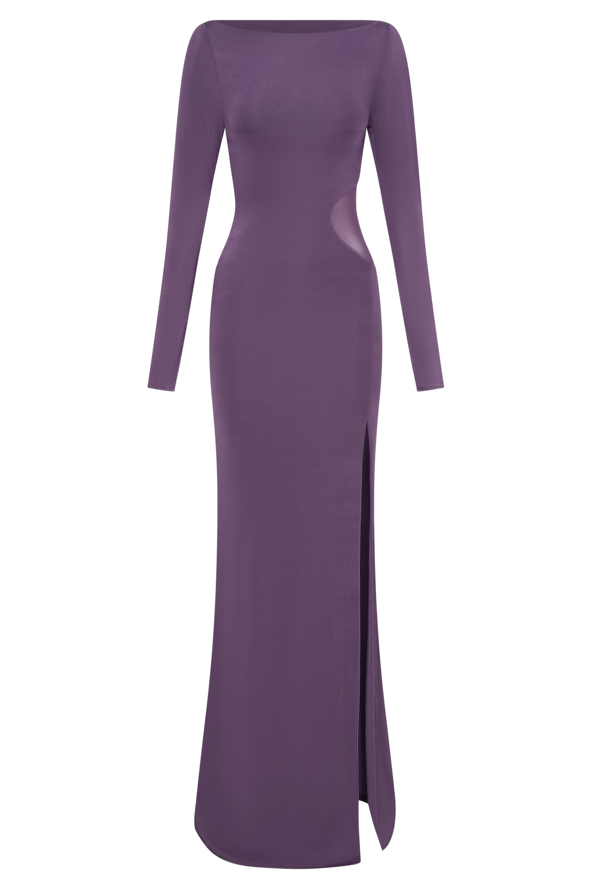 Megan Slinky And Mesh Maxi Dress - Purple #8