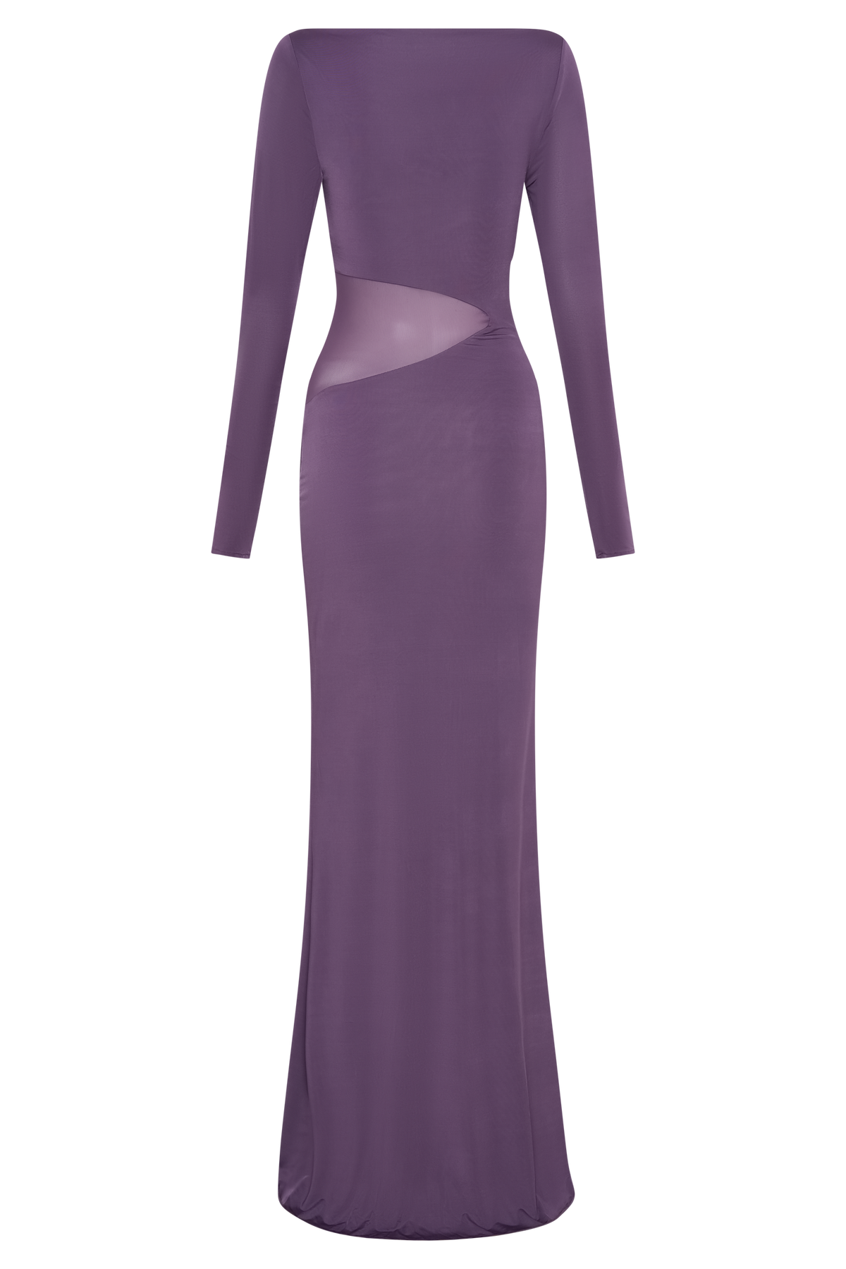 Megan Slinky And Mesh Maxi Dress - Purple #7