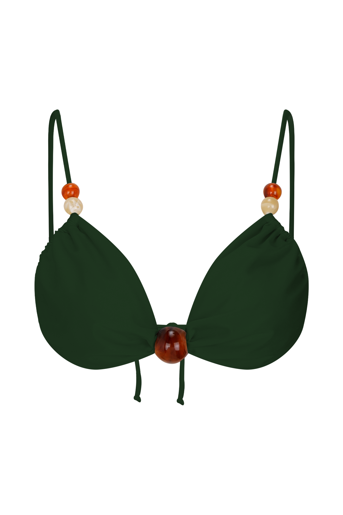 Memphis Beaded Bikini Top - Green