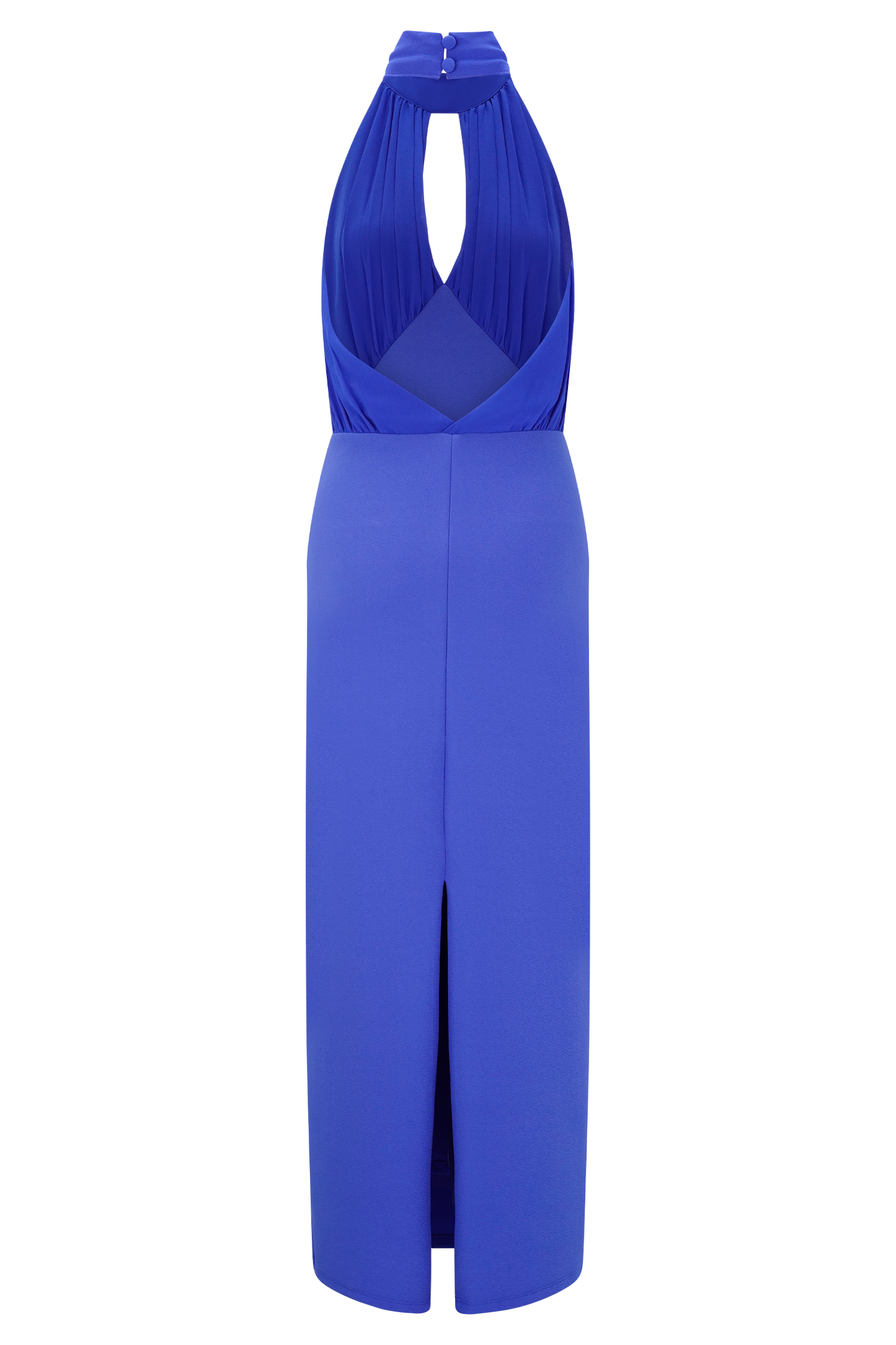 Mierah Halter Midi Dress - Cobalt Blue