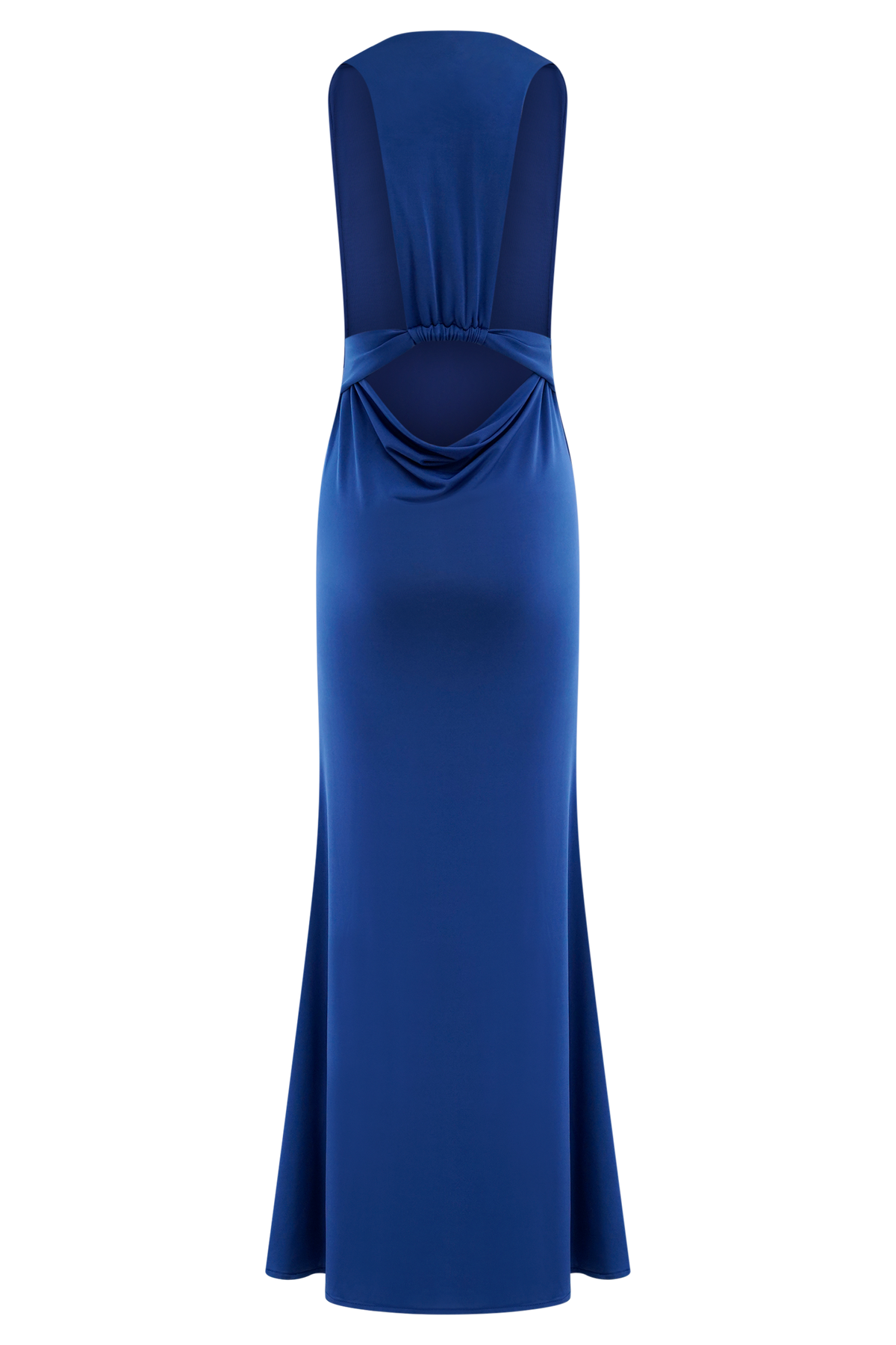 Elke Slinky V Neck Maxi Dress - Cobalt #7