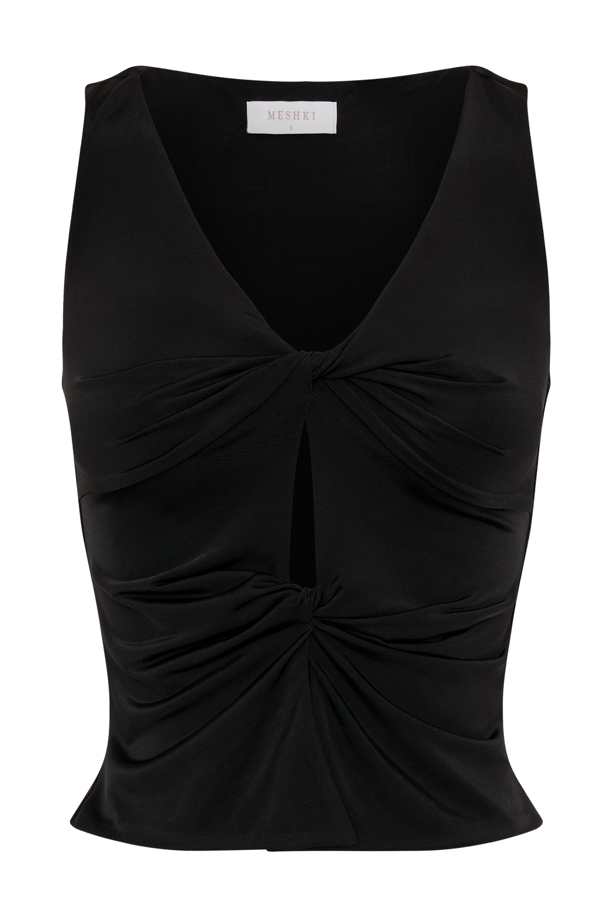 Millie Twist Sleeveless Top - Black #11