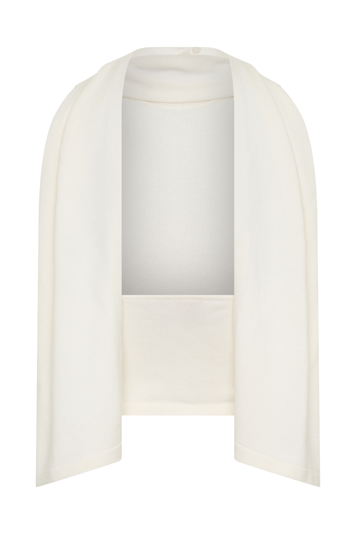 Misty Halter Backless Knit Top - Ivory