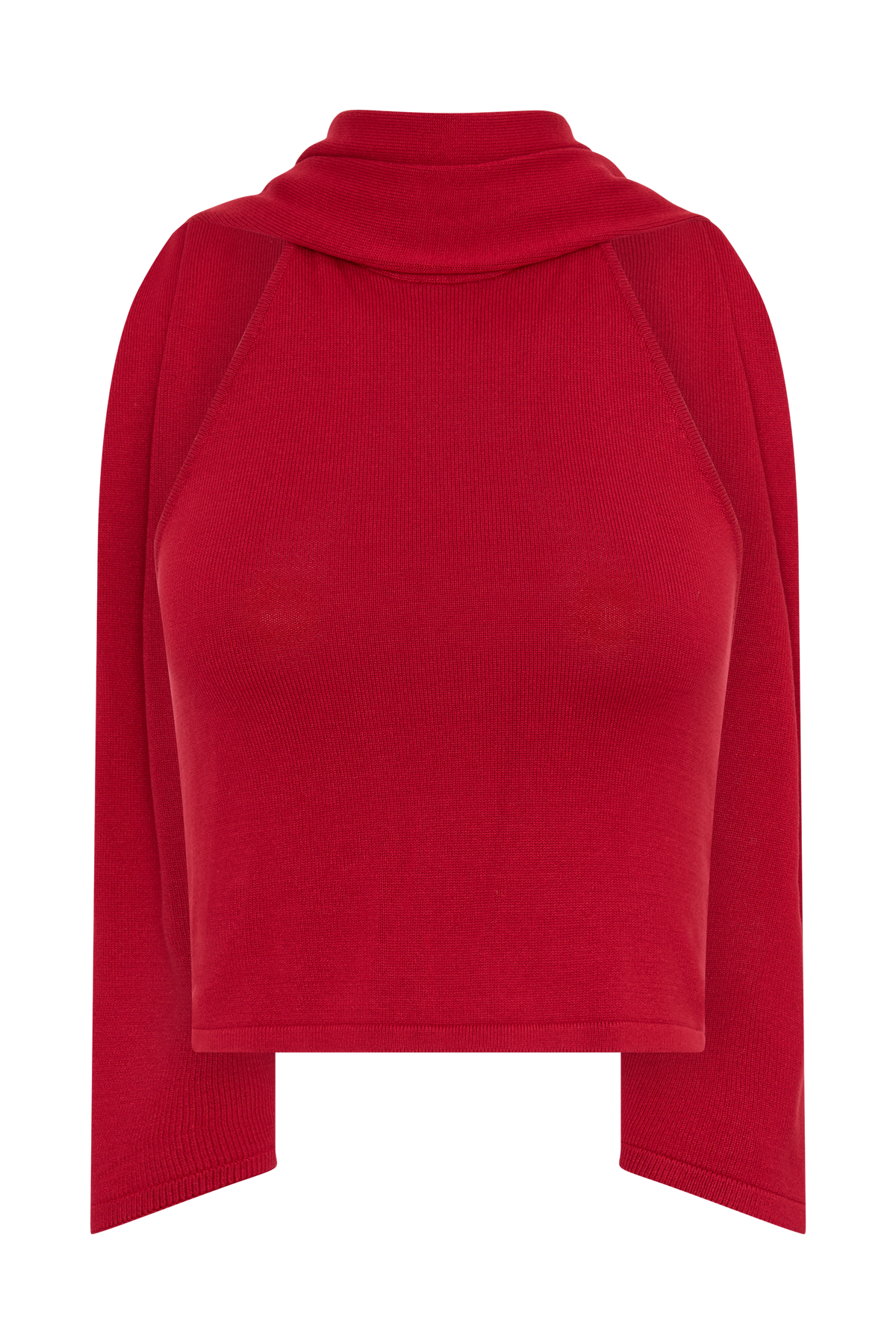 Misty Halter Backless Knit Top - Red #11