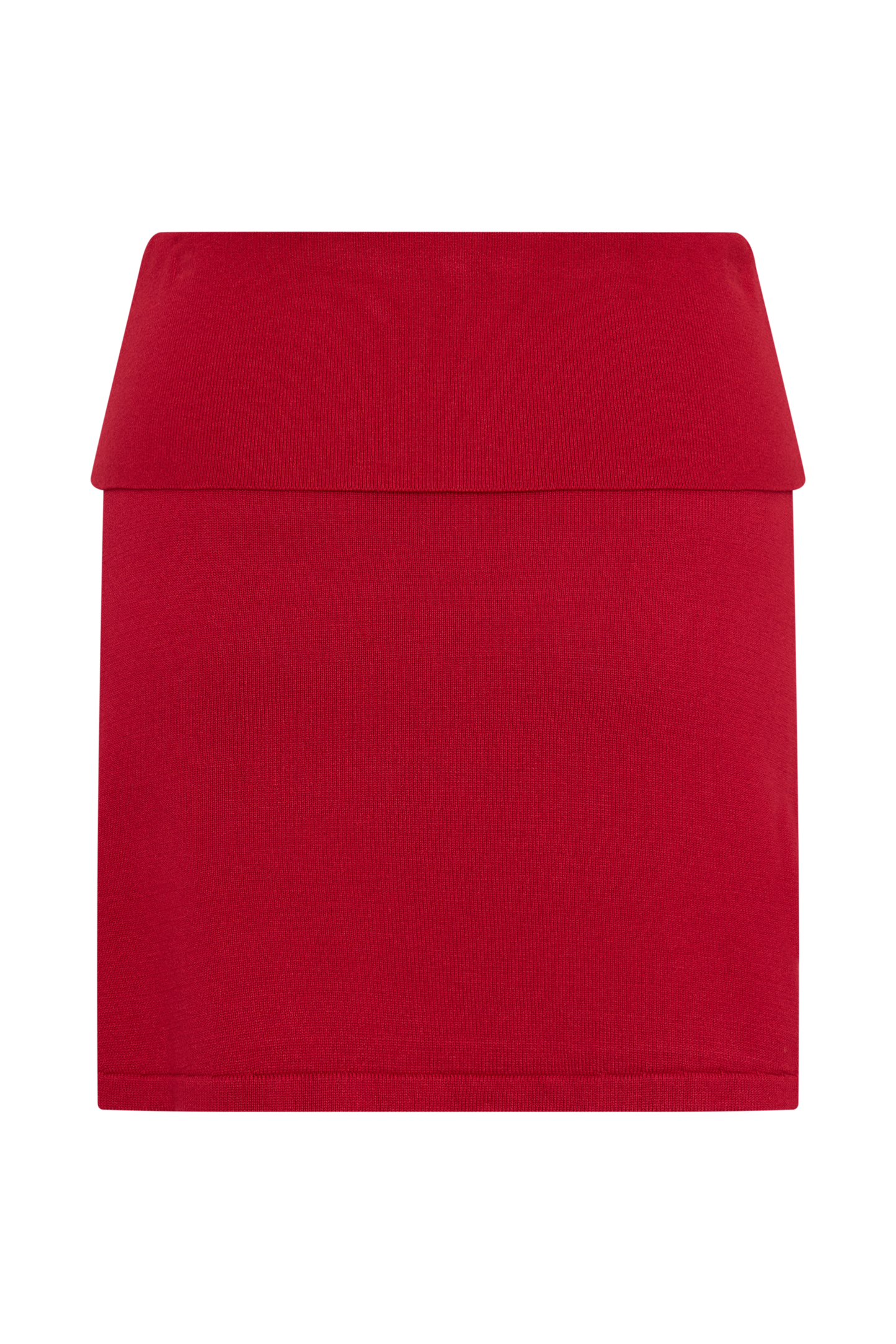 Misty Mid Rise Knit Mini Skirt - Red
