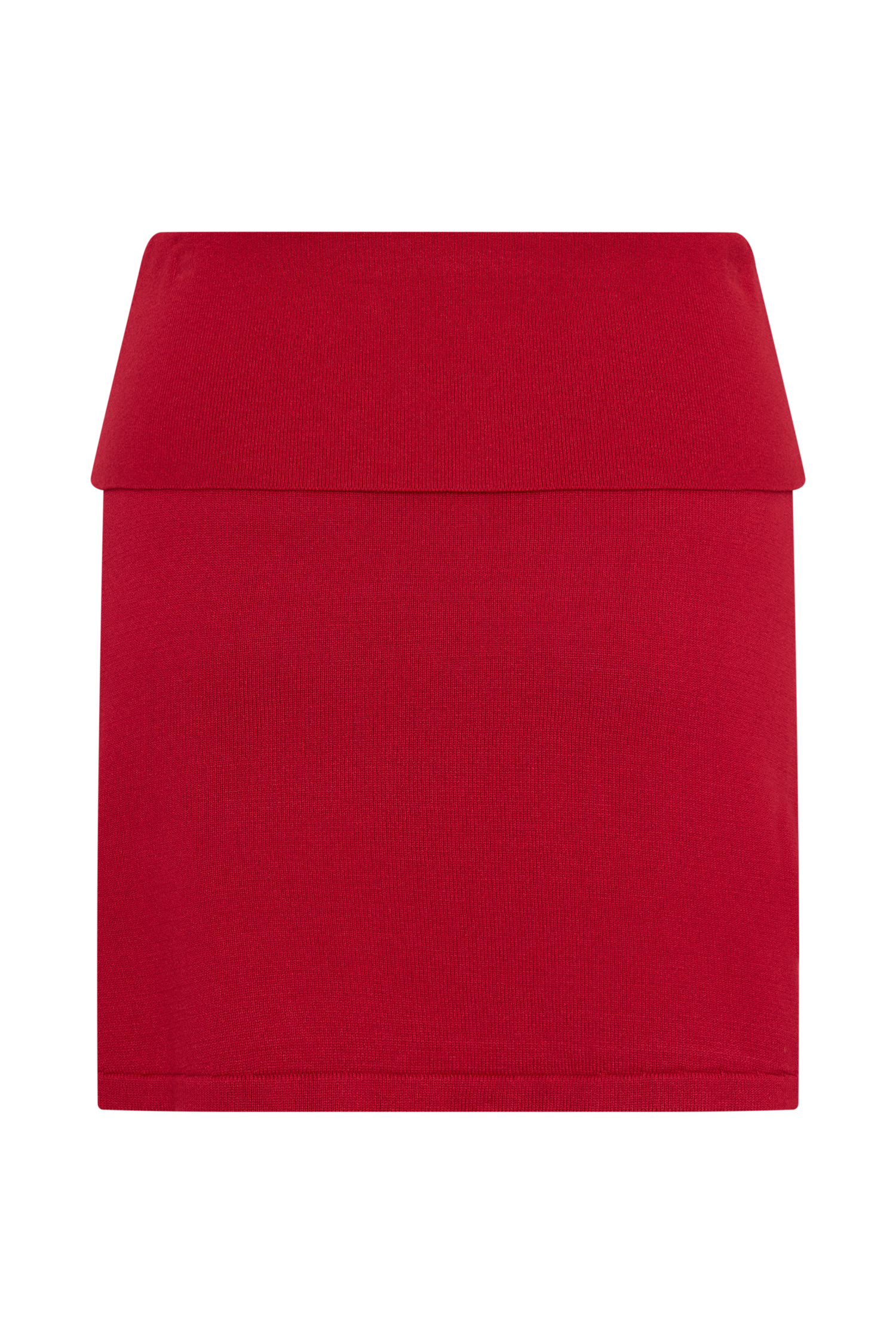 Misty Mid Rise Knit Mini Skirt - Red #8