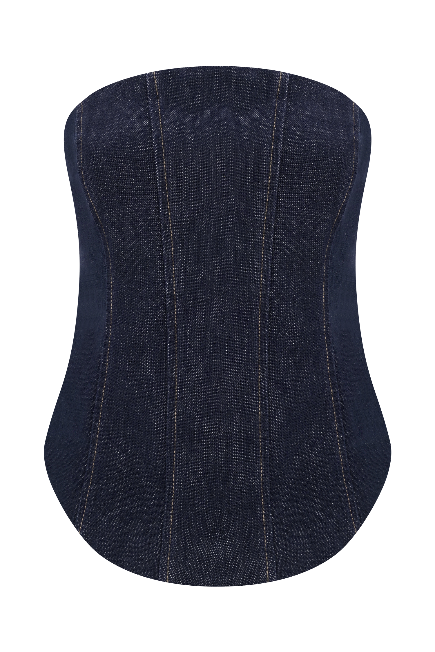 Monte Strapless Denim Corset - Washed Indigo Blue #6