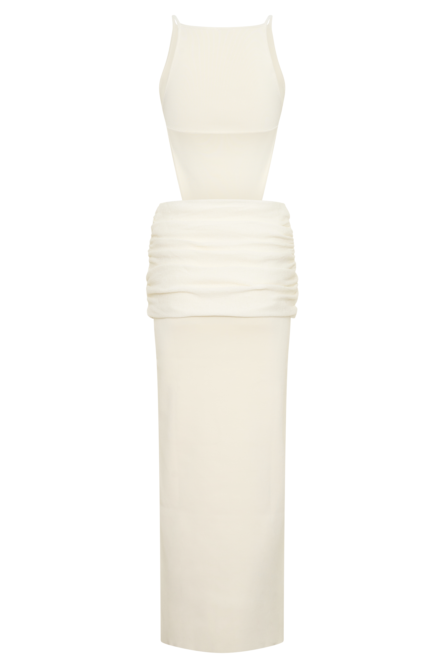 Nathaelie Sleeveless Maxi Dress - White #8