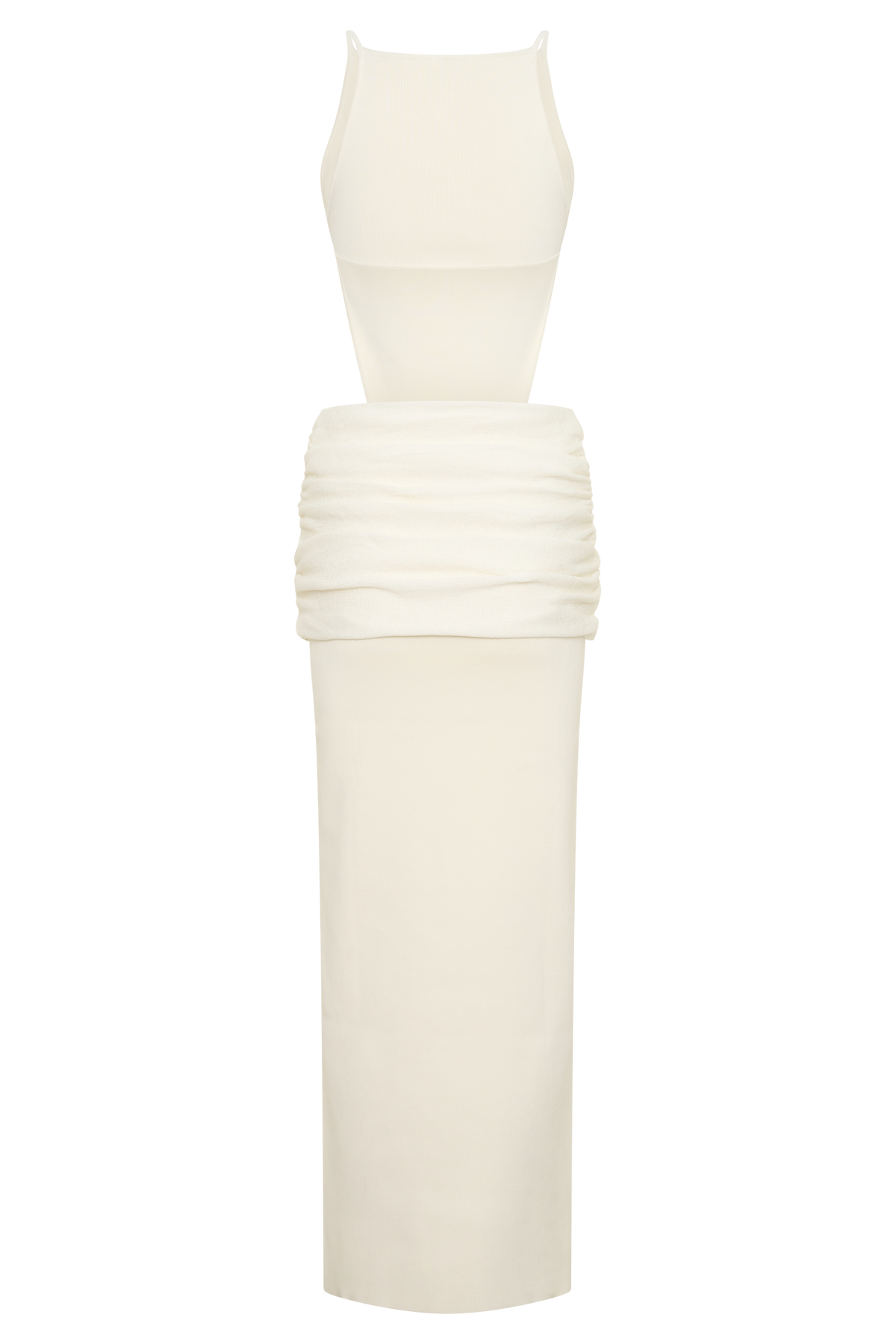 Nathaelie Sleeveless Maxi Dress - White #8