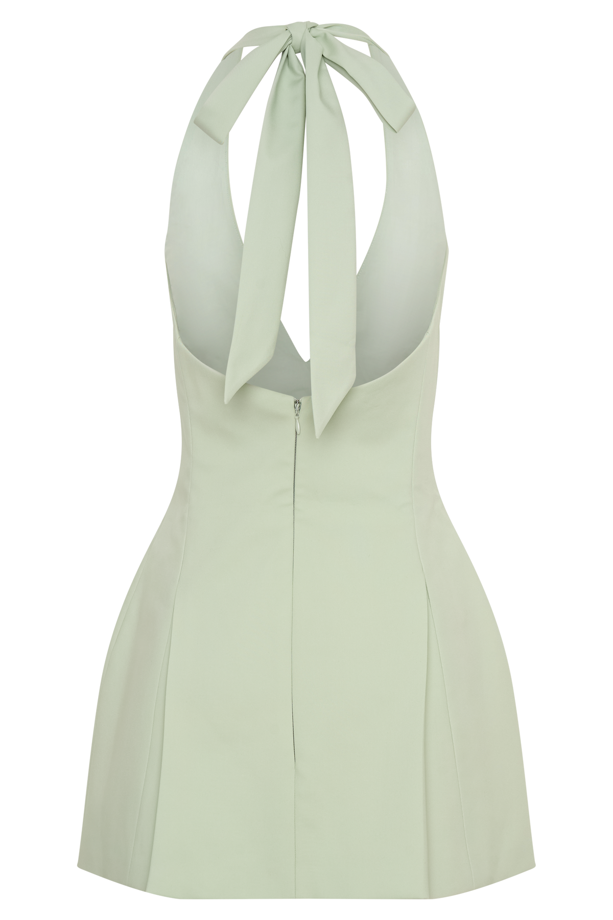 Nelly Halter Neck Cotton Mini Dress - Sage #8
