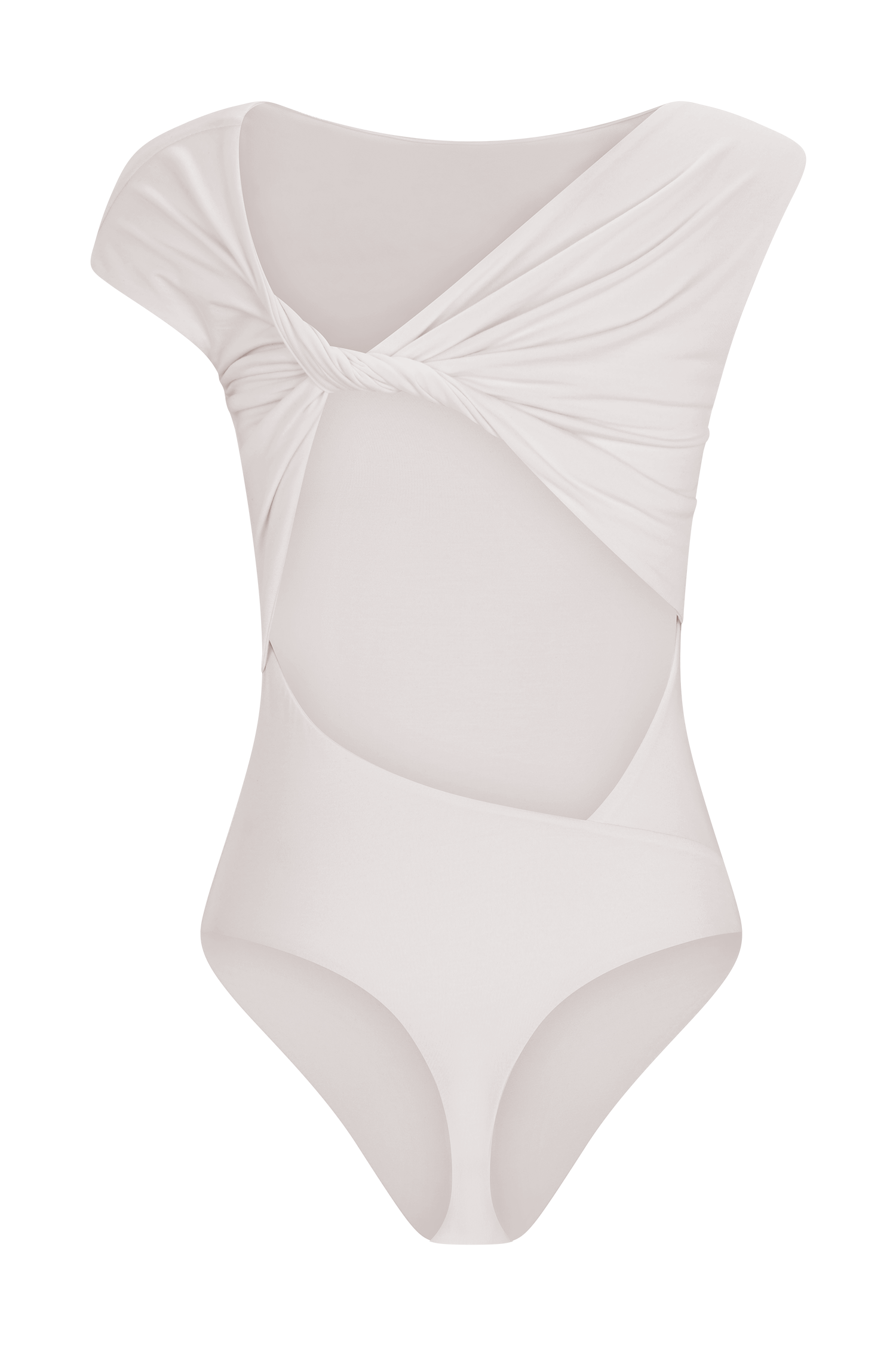 Niamh Modal Twist Back Bodysuit - Ivory #10