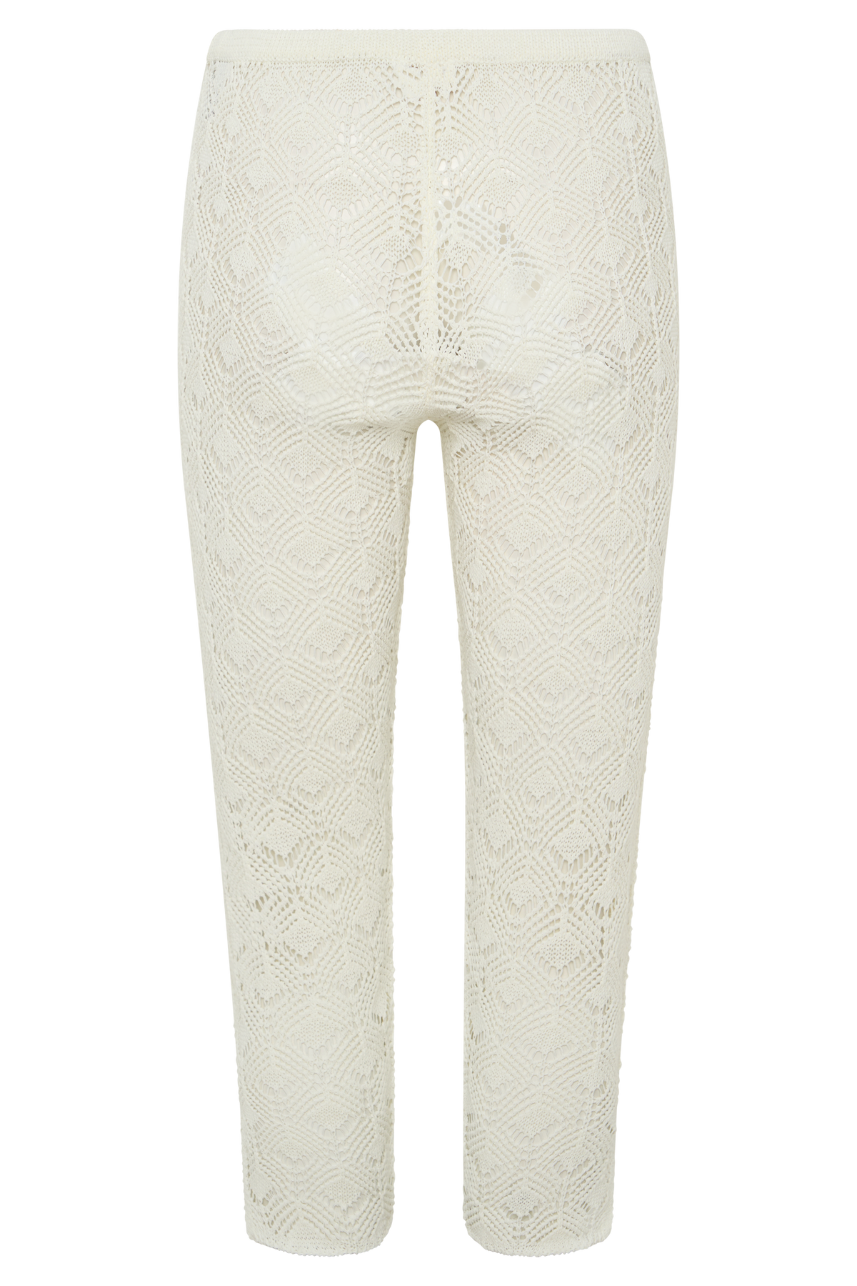 Nikiki Crochet Knit Capri Pants - Ivory