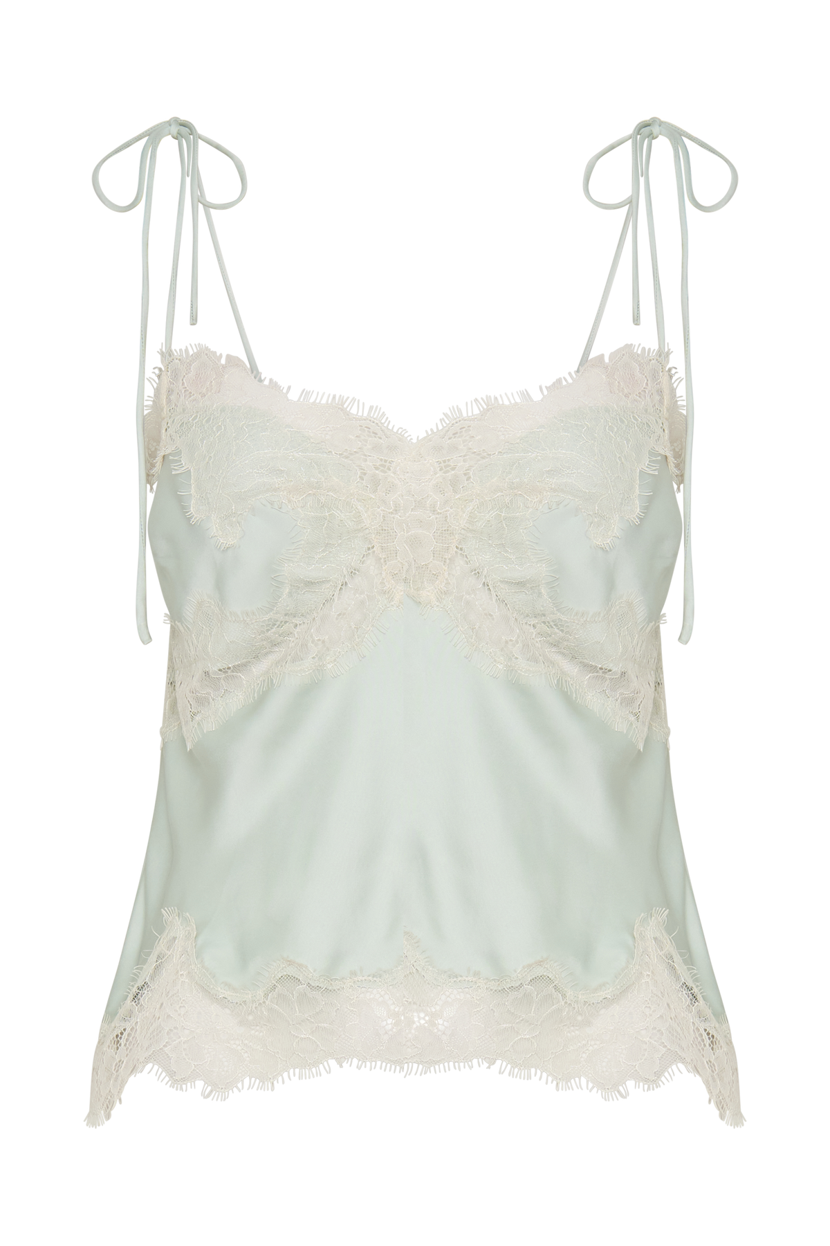 Nina Satin And Lace Camisole - Sage #8