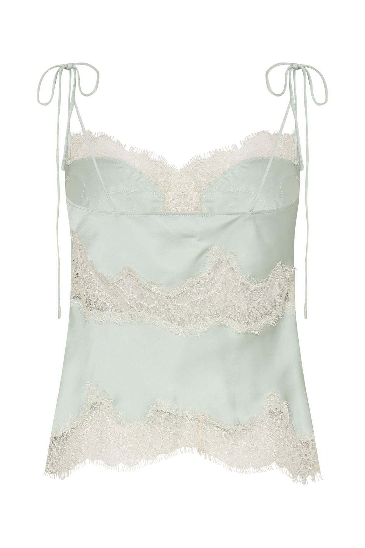 Nina Satin And Lace Camisole - Sage #7
