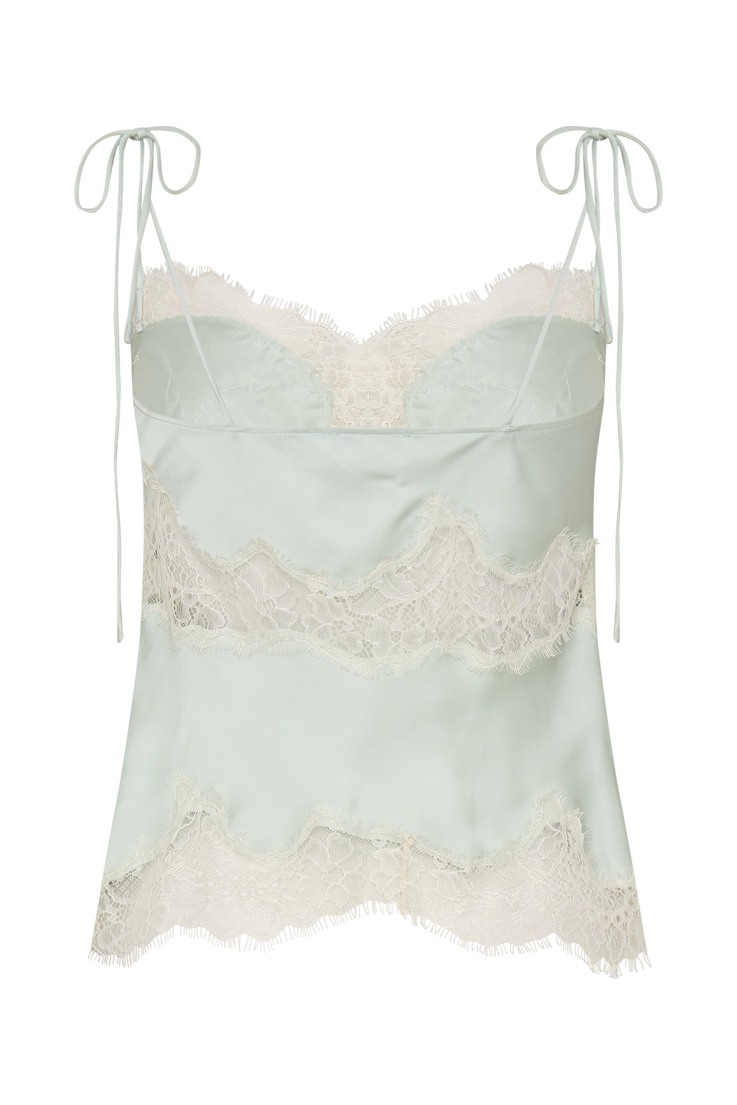 Nina Satin And Lace Camisole - Sage #7