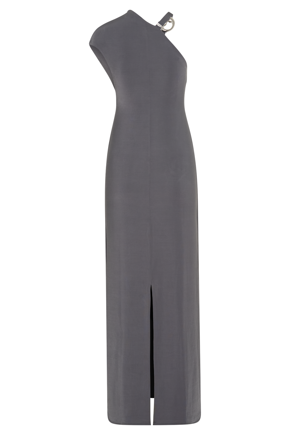 Oden Slinky Maxi Dress With Hardware - Grey #8