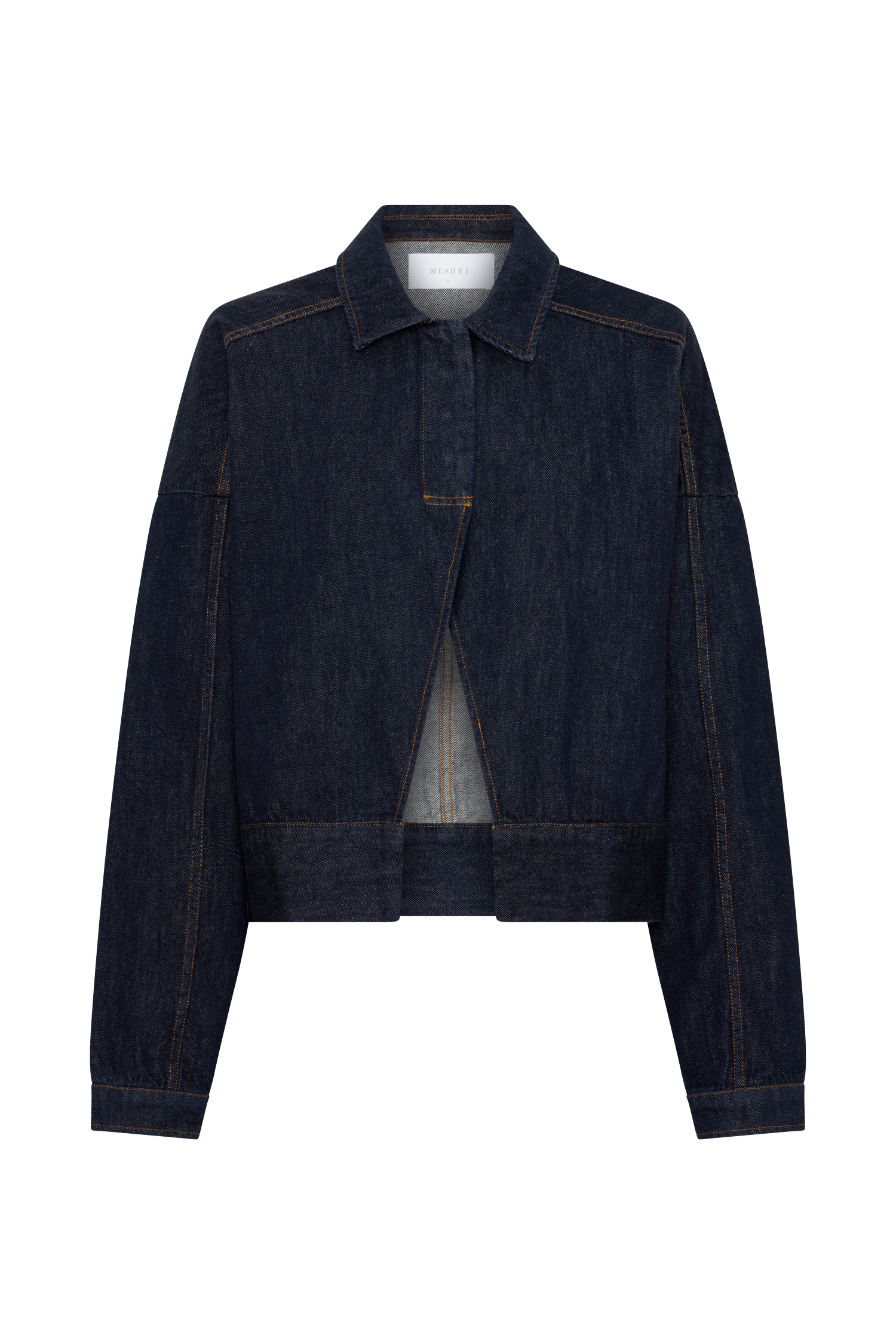 Olandria Oversized Jacket Top - Washed Indigo Blue #9