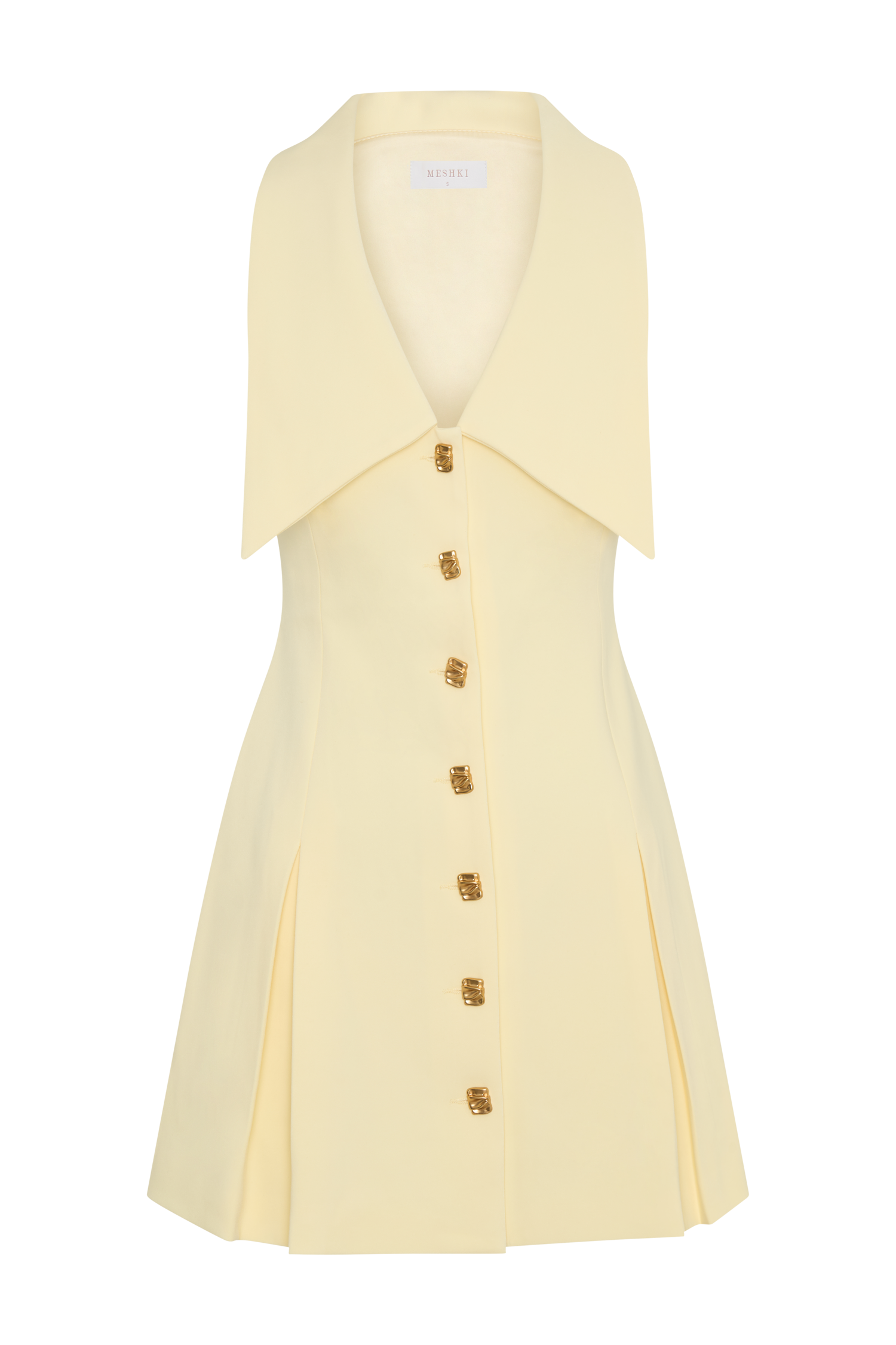 Oli Sleeveless Mini Dress - Lemon #9