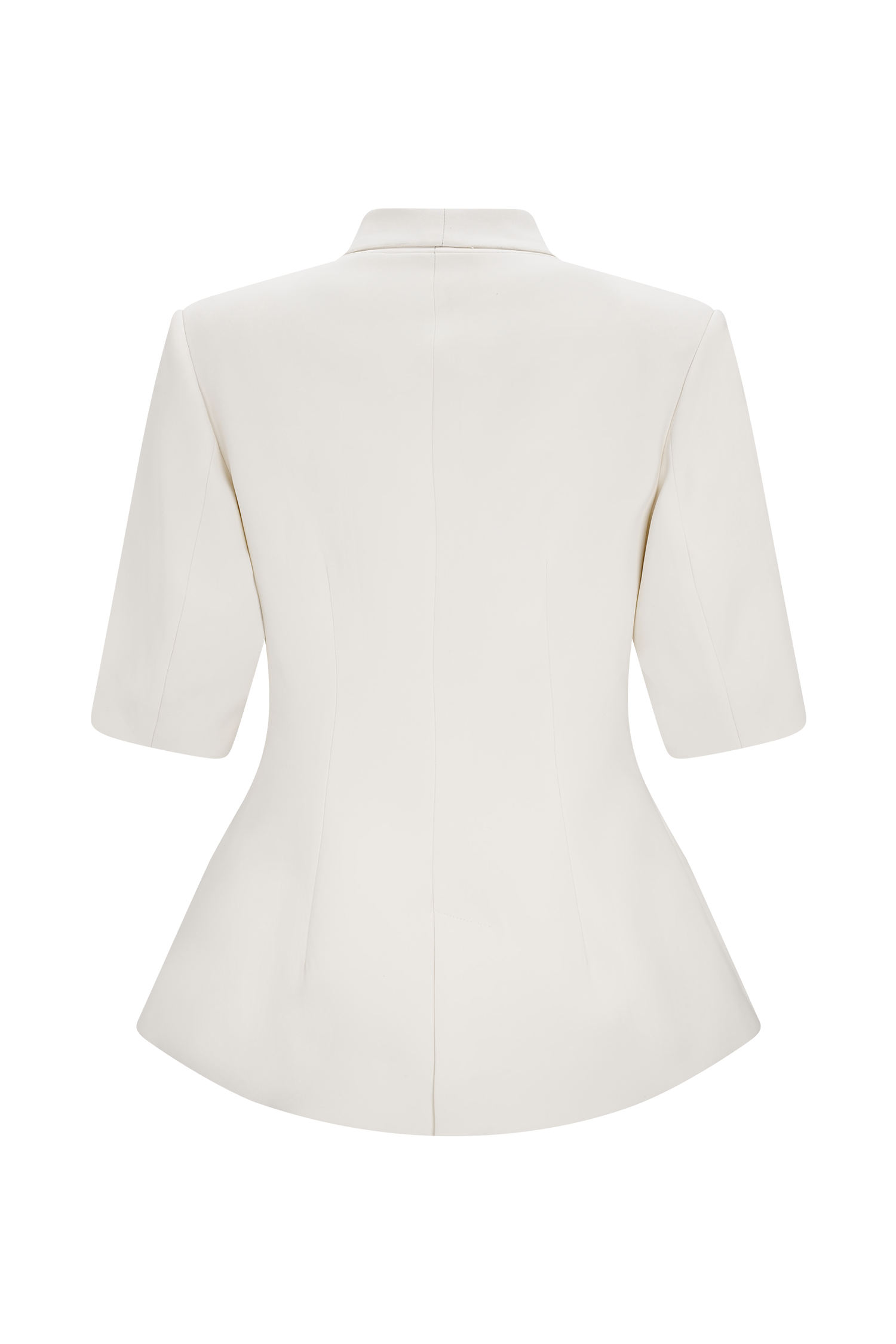 Opal Puff Sleeve Suiting Top - Ivory #6